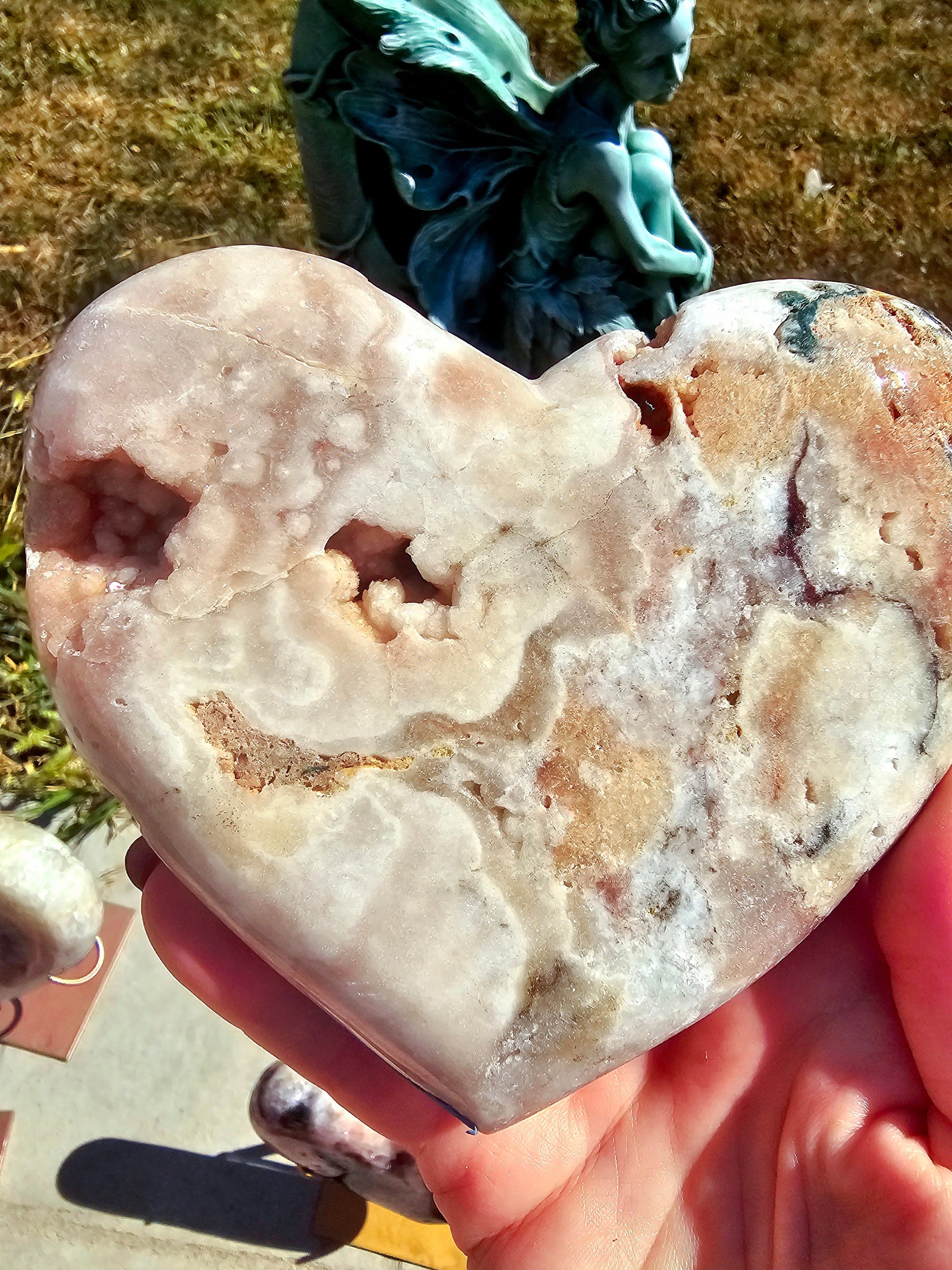 Brazilian Amethyst Druzy Heart, Pink Amethyst Druzy Hearts, Crystal Heart,Gift