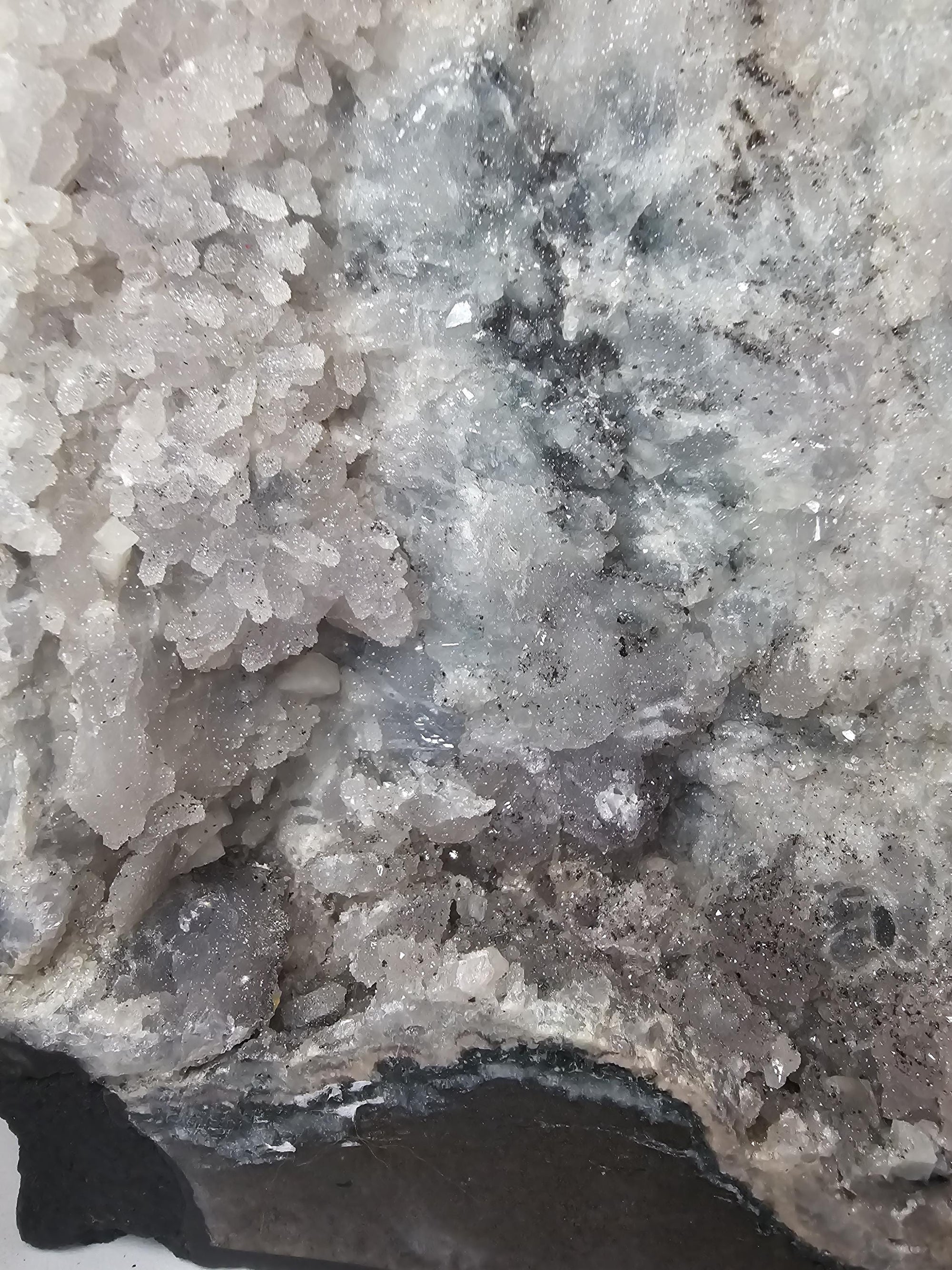 15lb Rare Amethyst Cathedral with Sugar, Calcite Cubes, Flowers