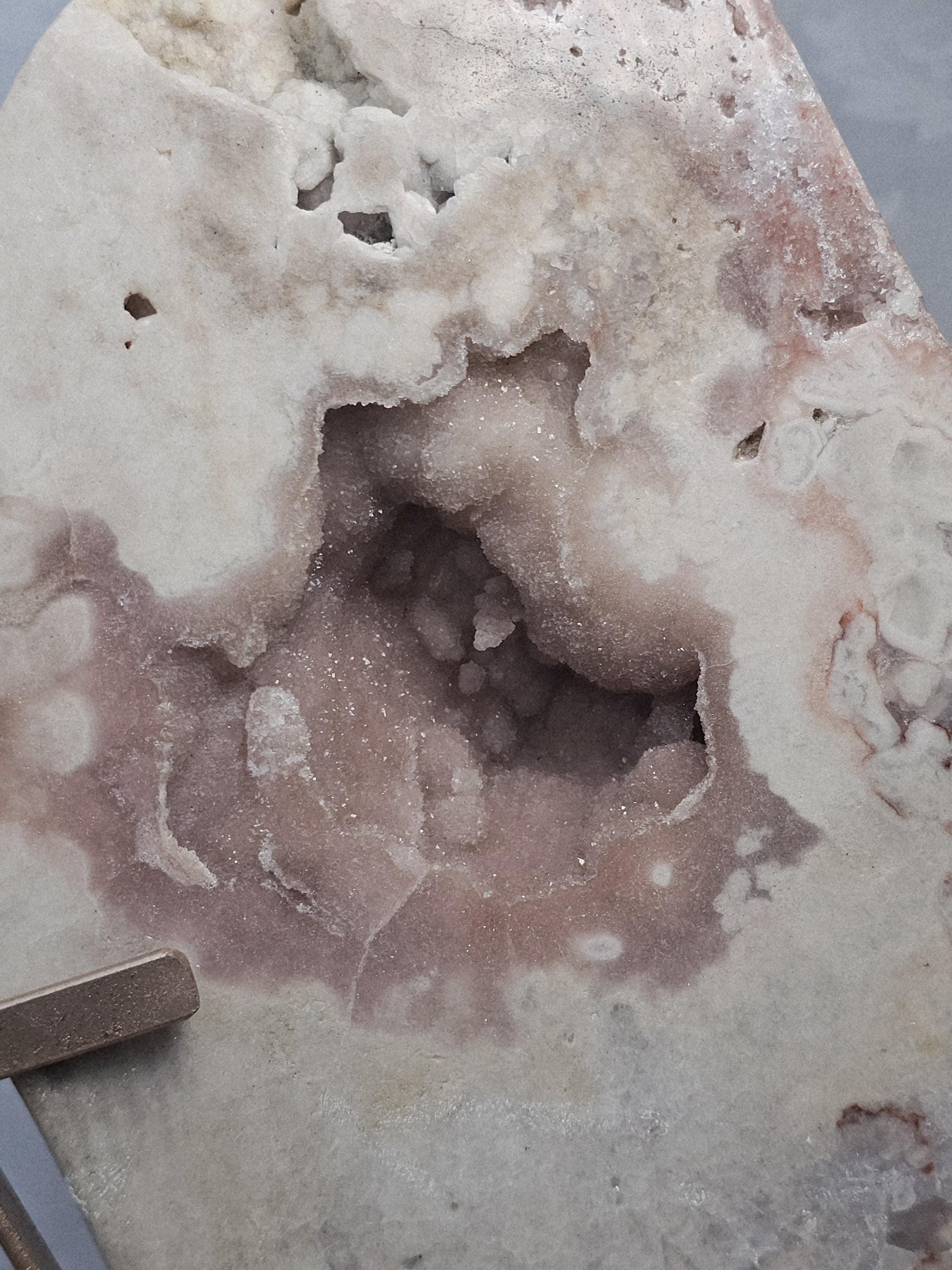 LG 4.86 lb Pink Amethyst Slab, Pink Amethyst, Gift, Statement Piece