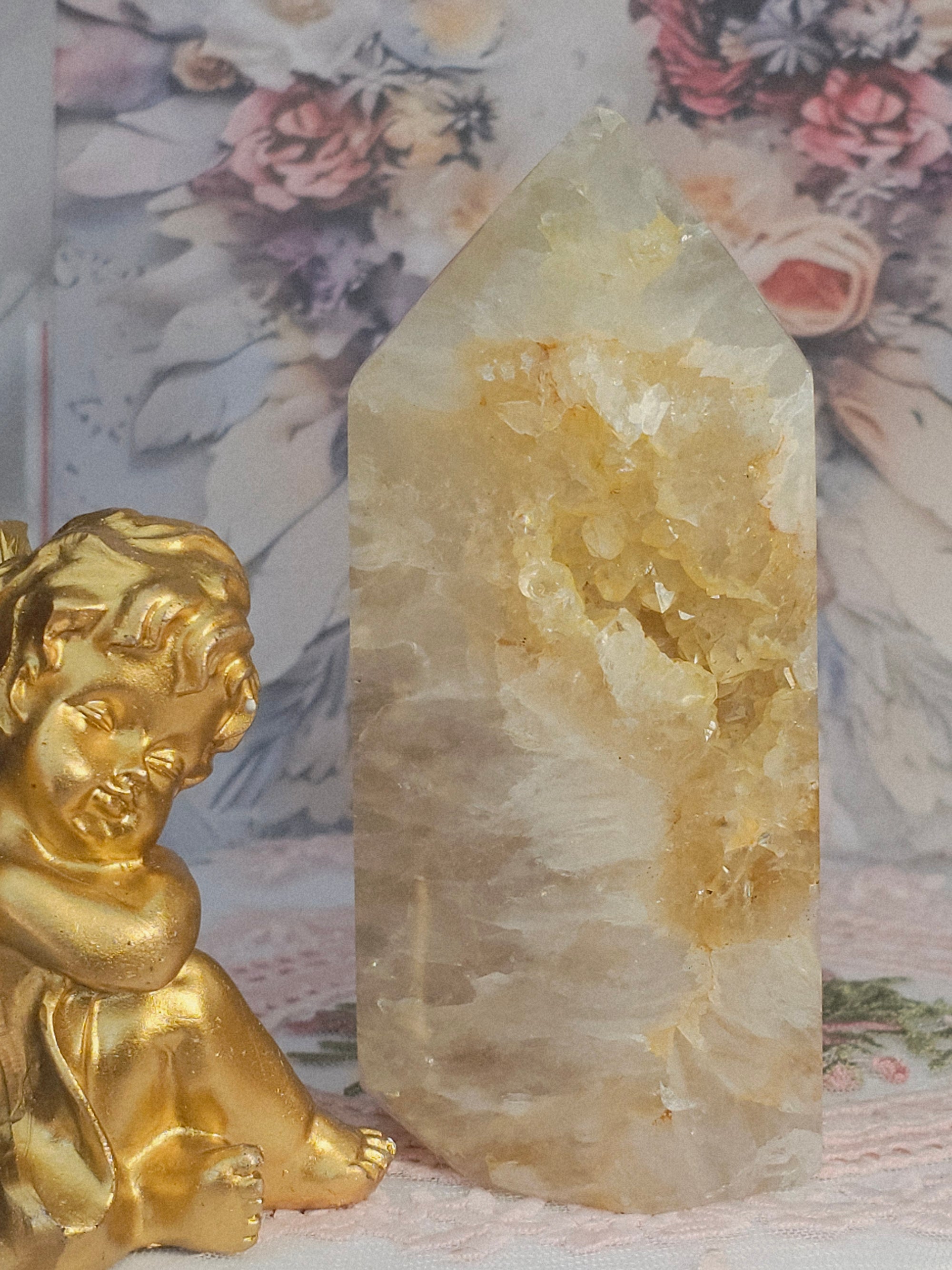 Golden Healer Quartz Tower,  Columbia, Feng Shui Crystal, Chakra Stone (Copy)
