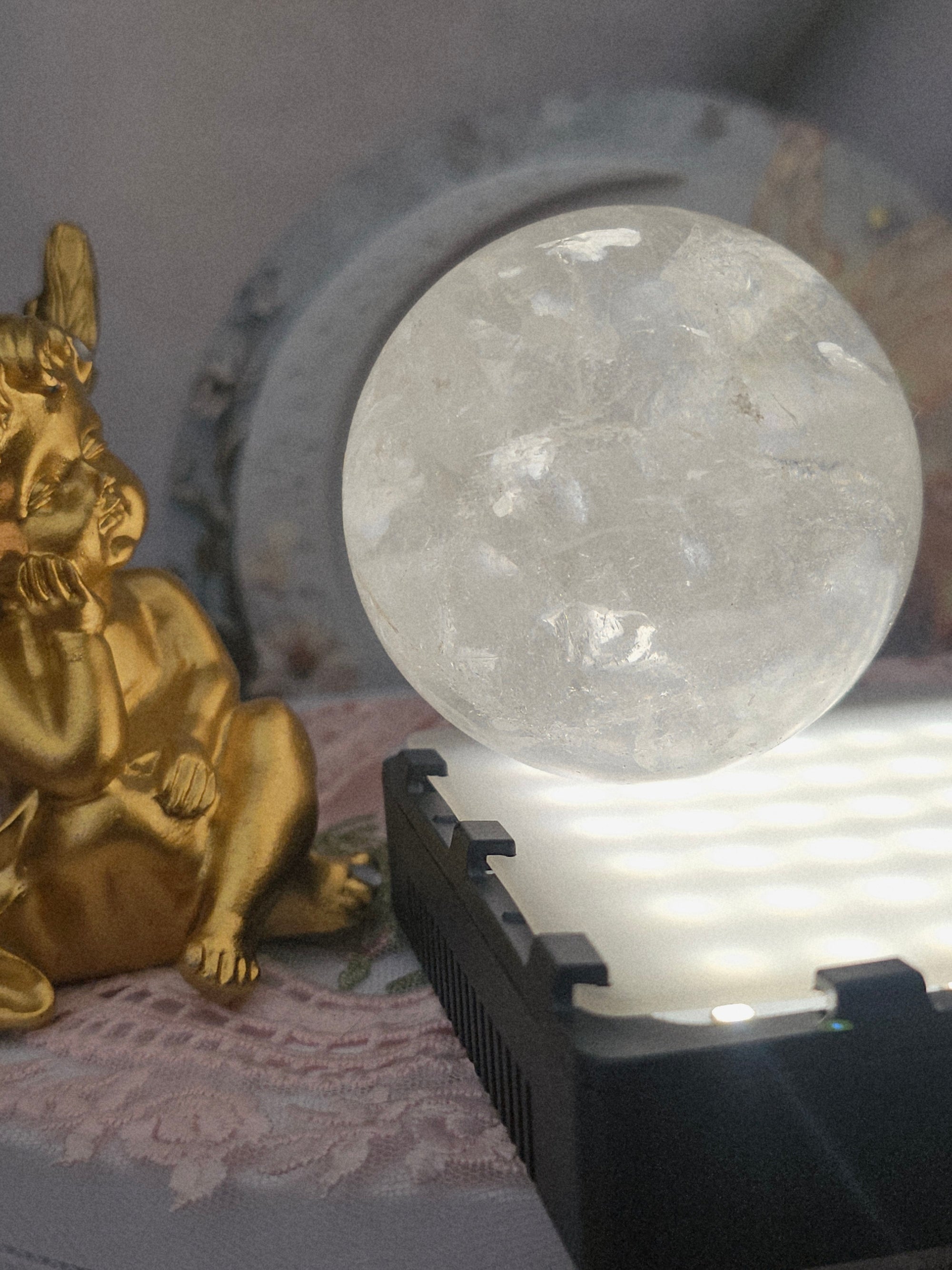 Clear Quartz Sphere, Crystal Ball, Crystals, Gift for Her