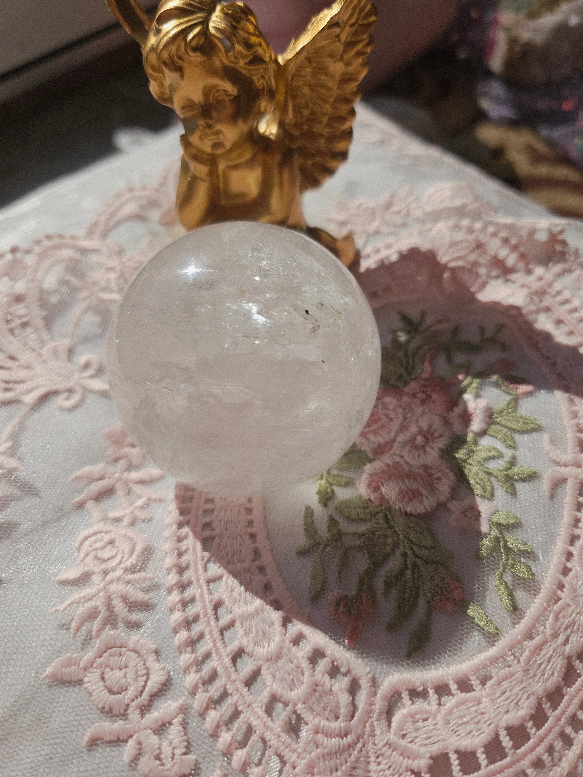 Clear Quartz Sphere, Crystal Ball, Crystals, Gift for Her