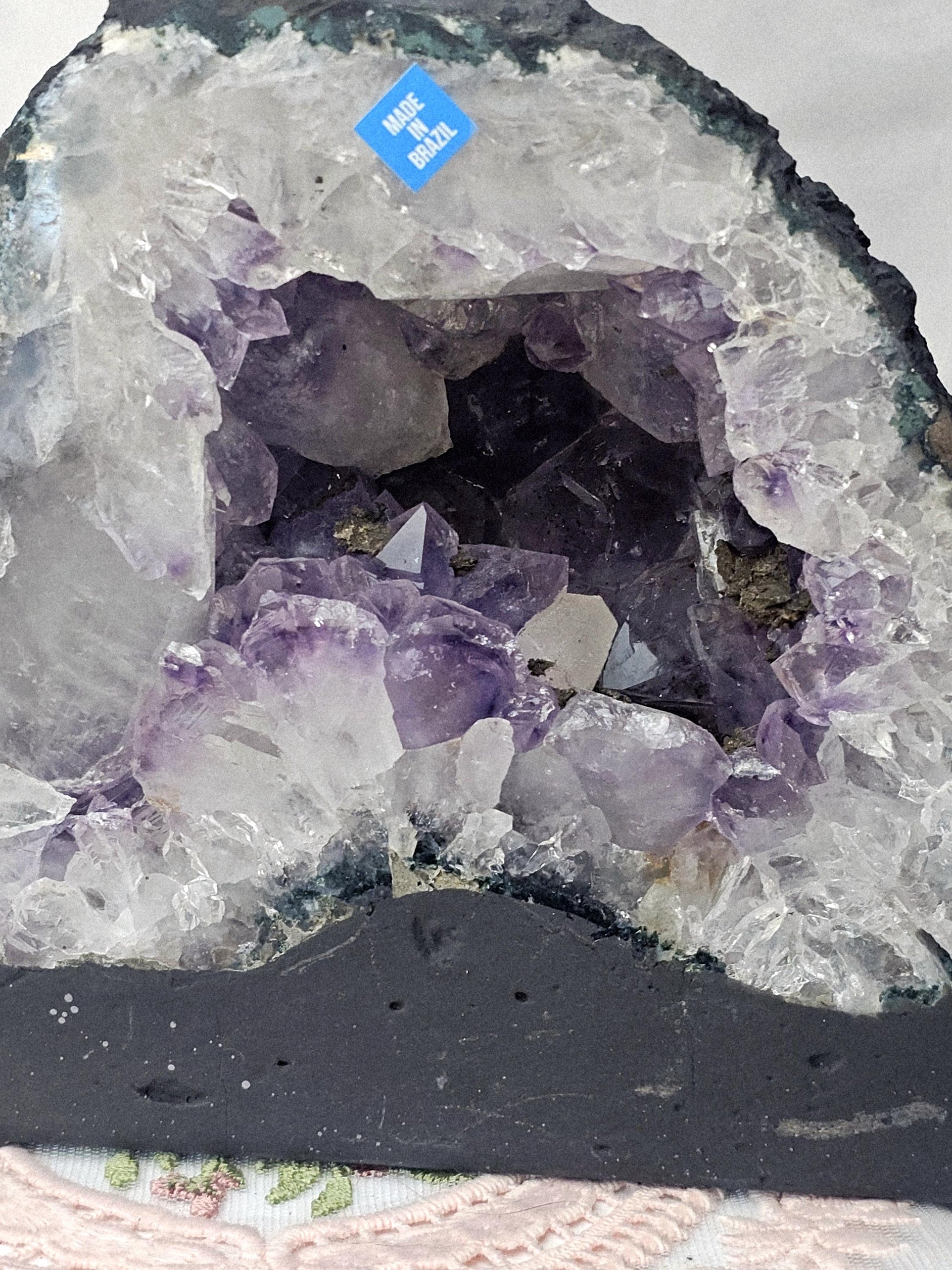 Amethyst Cathedral, Statement Piece, Gift, Amethyst and Calcite