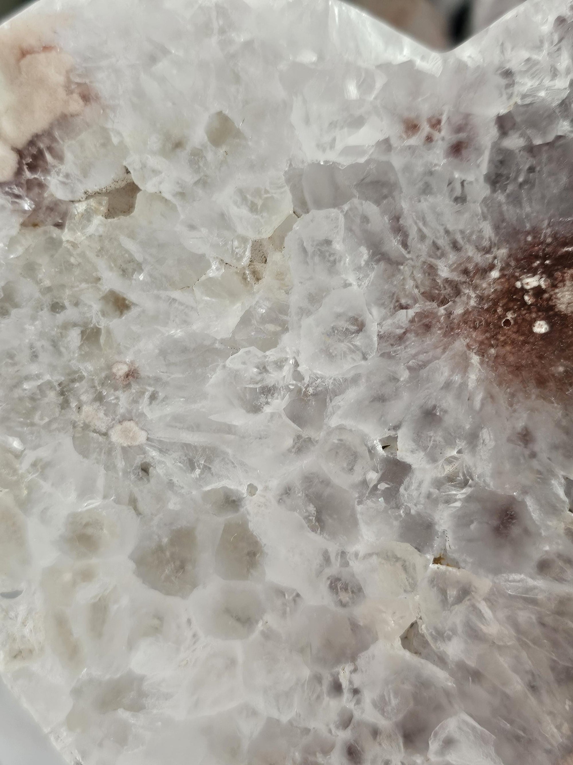 Lg 3lb Pink Amethyst Heart, Druzy Heart, Crystal Heart,Gift