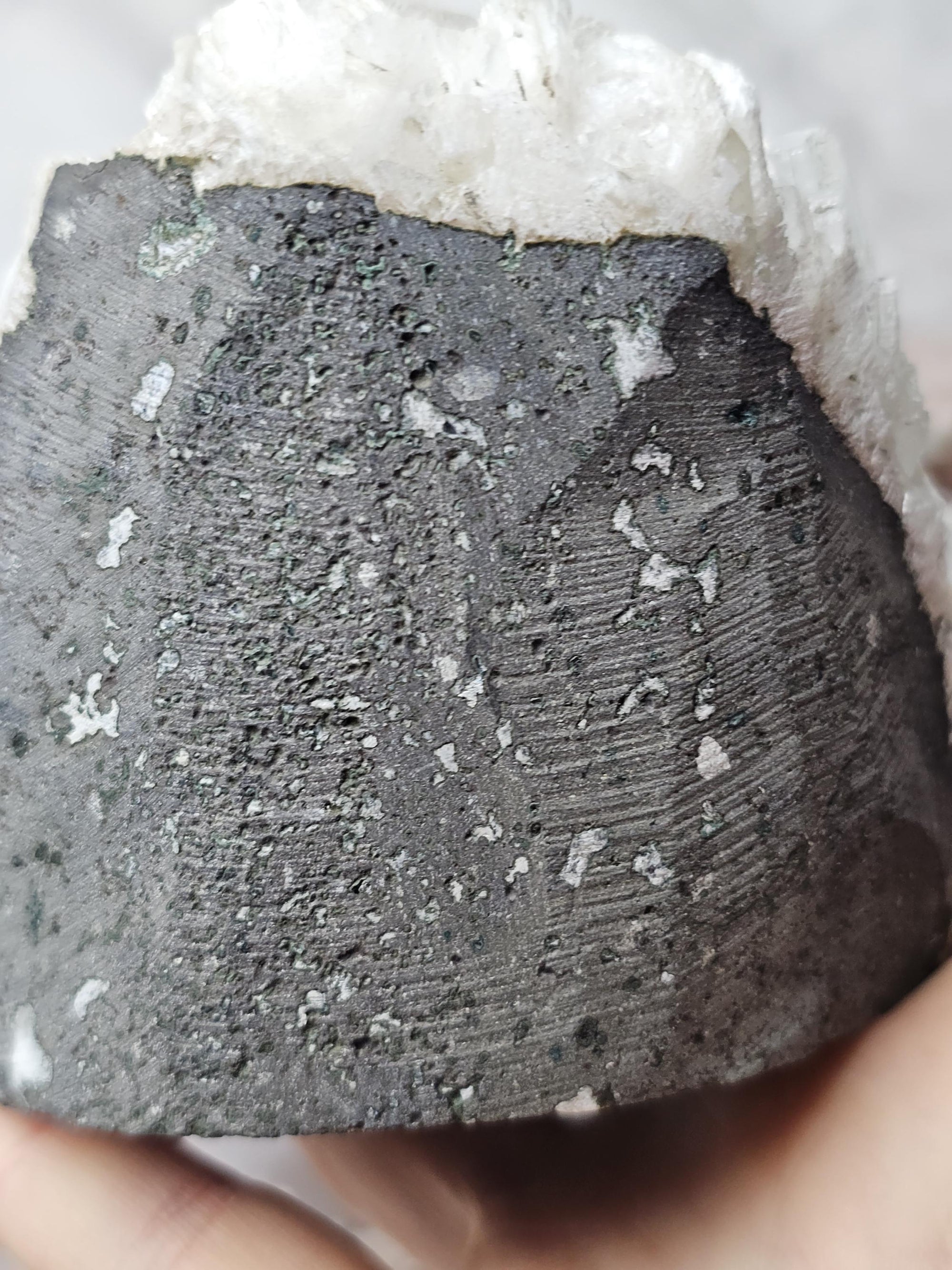 RARE Snow White Sugar Apophyllite with Stillbite from India , Apophyllite, Crystal, Crystal