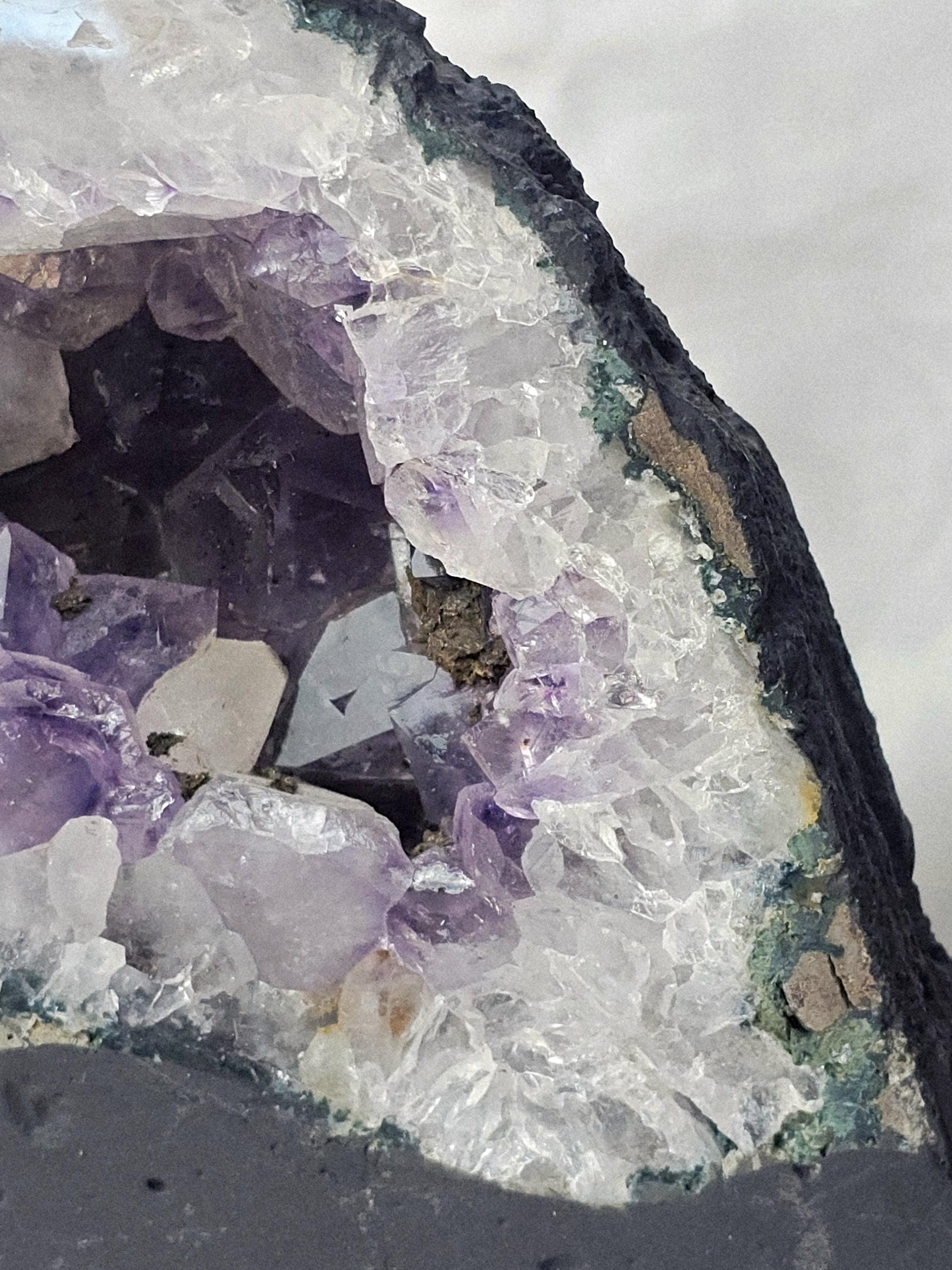Amethyst Cathedral, Statement Piece, Gift, Amethyst and Calcite