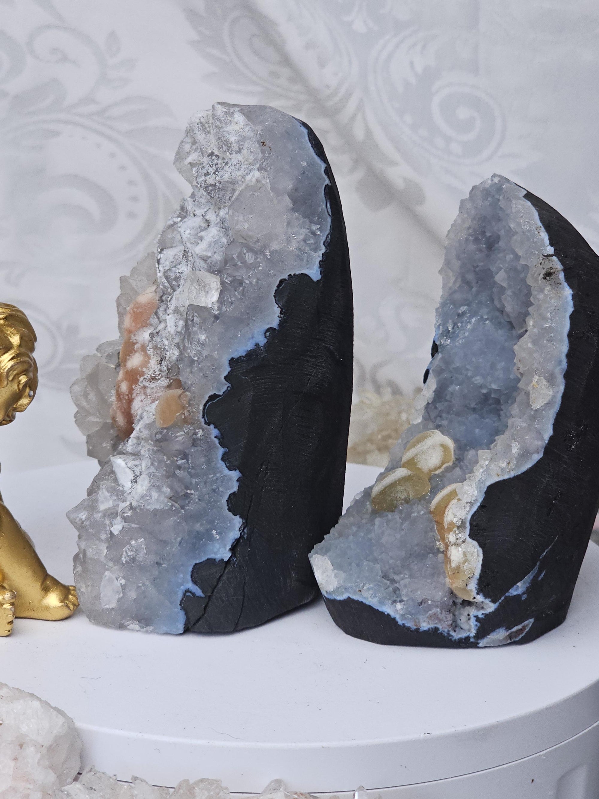 Rare Fluorite Freeform,Fluorite, Blue Chalchedony