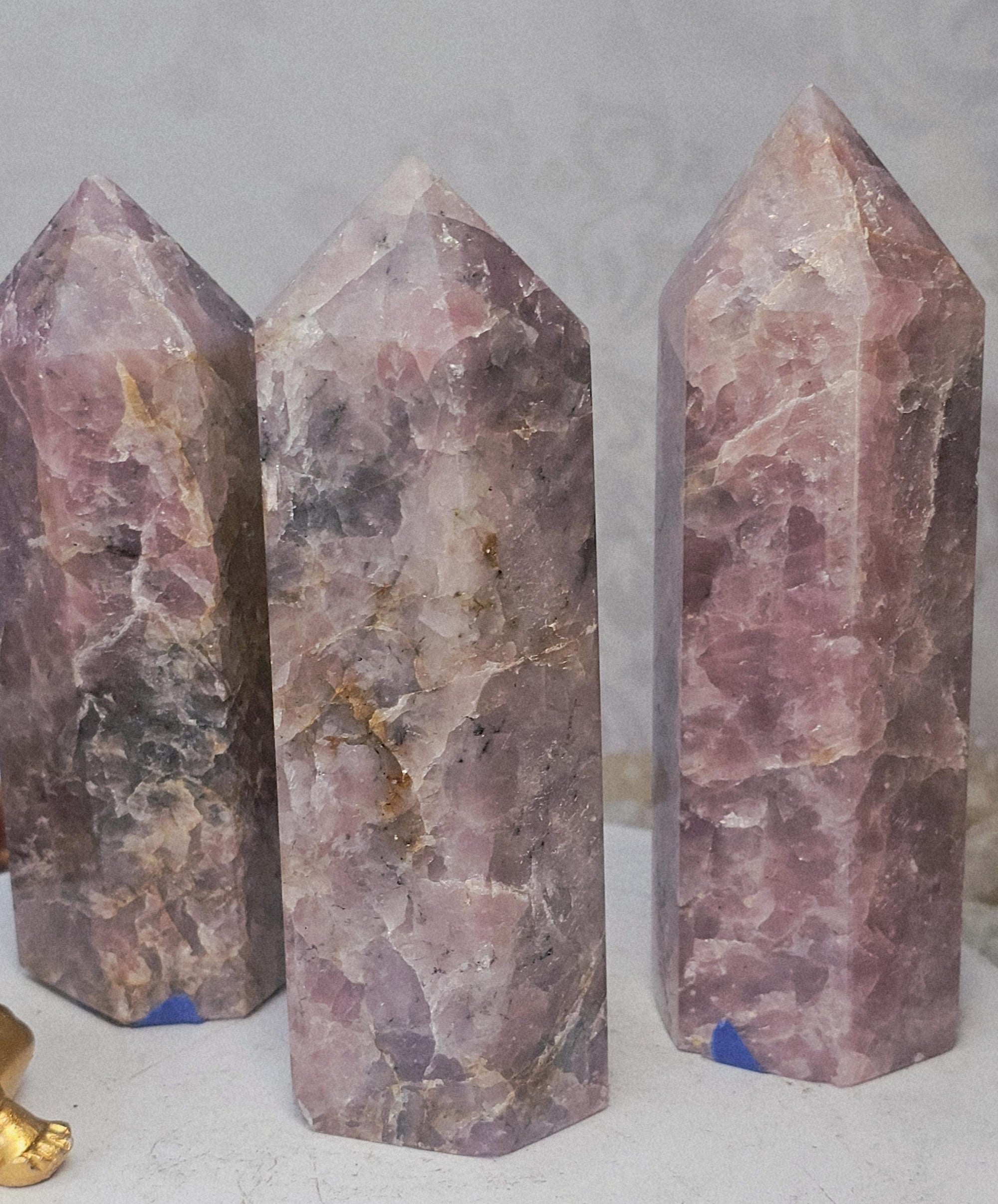 Pink Guava Quartz Tower, Statement Piece Tower