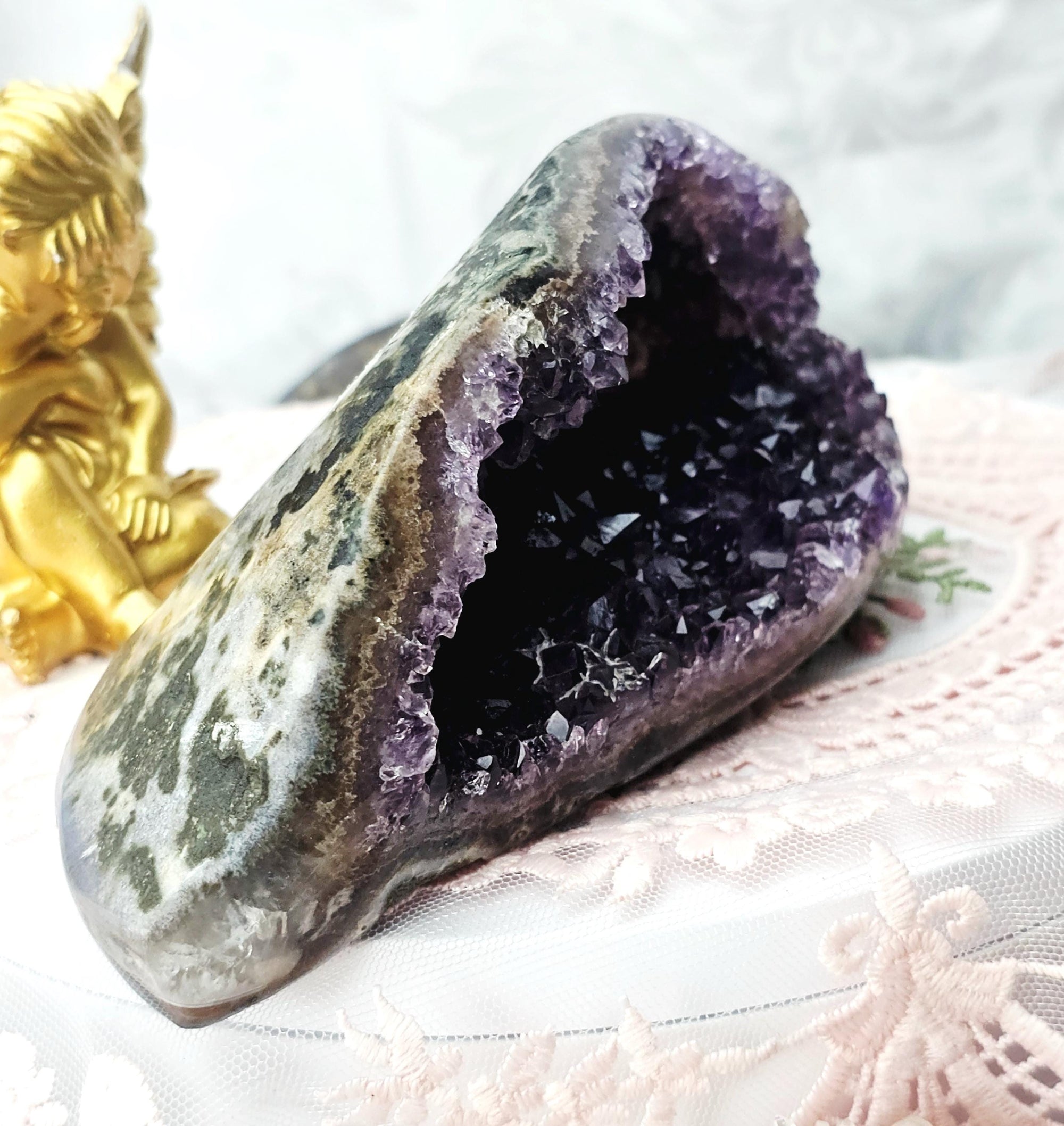Amethyst Geode Statement Piece, Gift, Amethyst, Brazilian Amethyst
