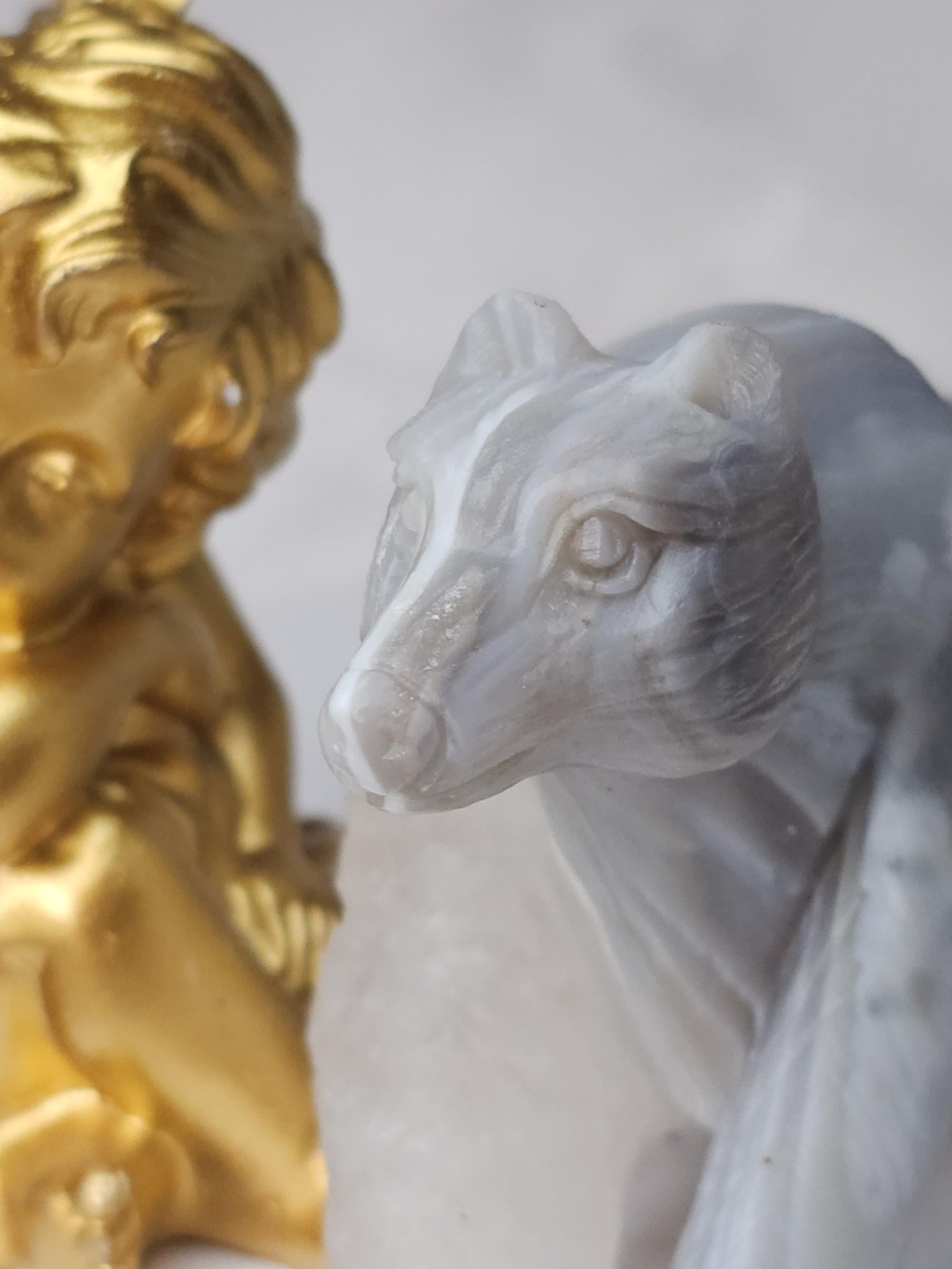 Druzy Agate Bear, Bear Statue, Crystal, Home Decor, Sculpture