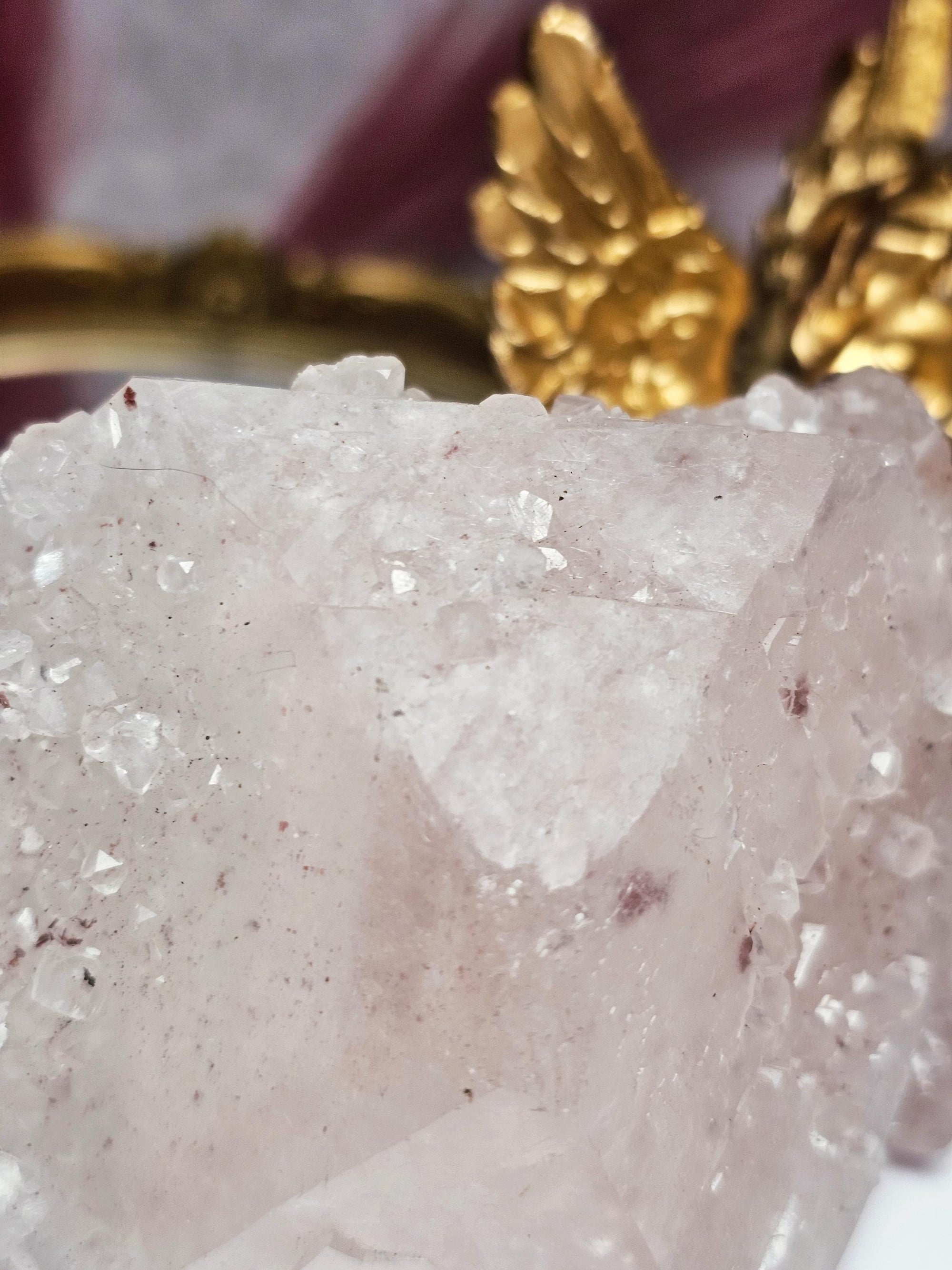 RARE Pink Sugar Apophyllite from India , Apophyllite, Crystal, Crystal
