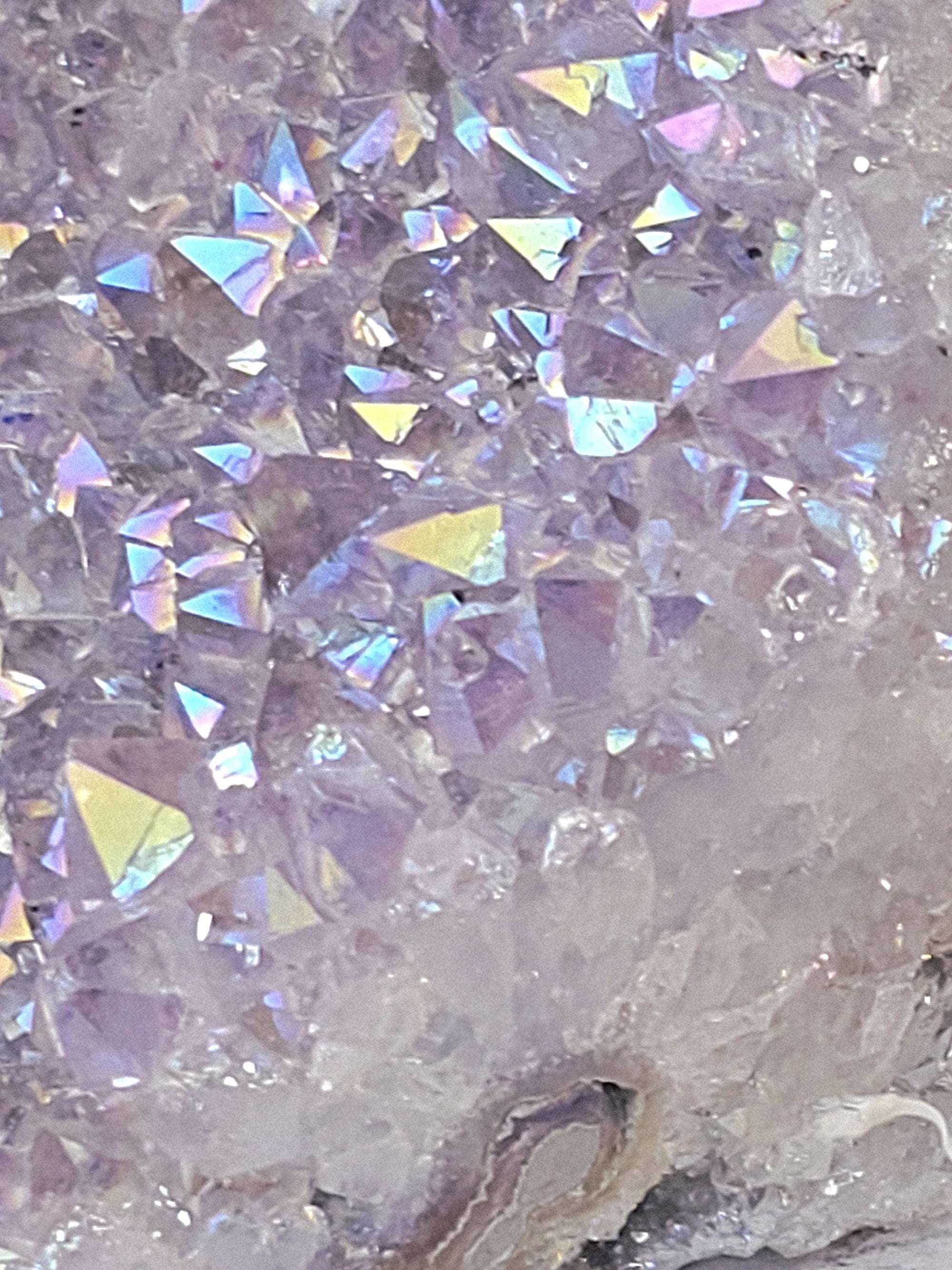 Rare Angel Aura Amethyst Cutbase, Angel Aura Amethyst, Statement Piece