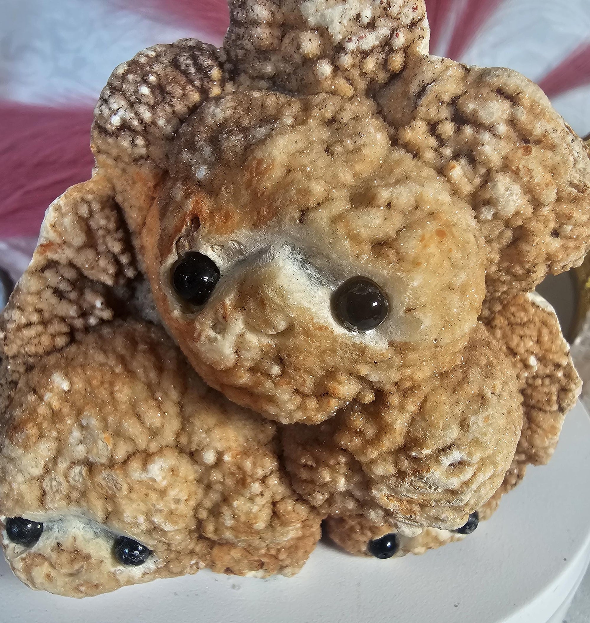 Lg Hedgehog Crystal, Druzy Agate, Gift for Her