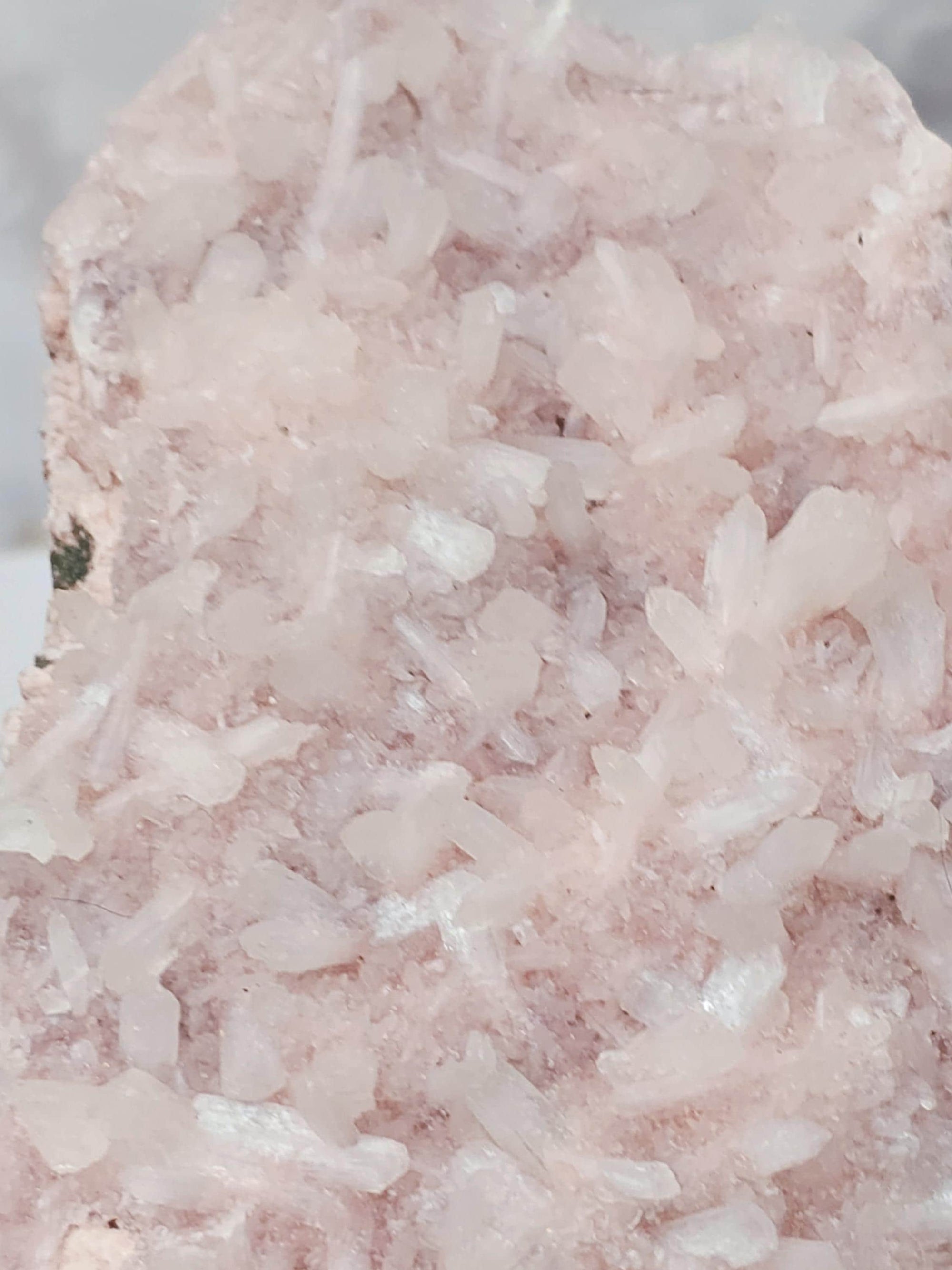 RARE Pink Sugar Apophyllite with Stillbite from India , Apophyllite, Crystal, Crystal
