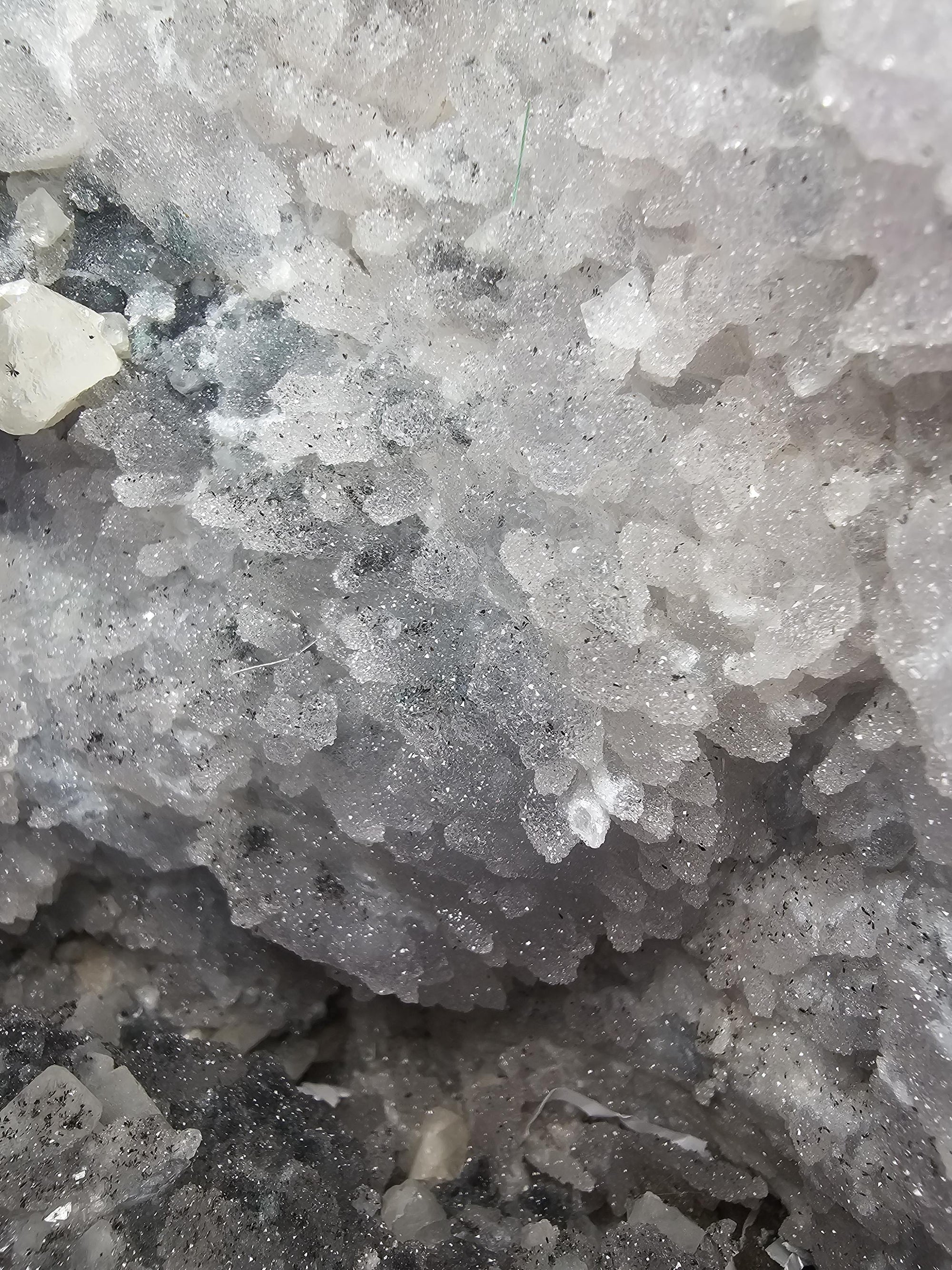 18.8lb Rare Amethyst Cathedral with Sugar, Calcite Cubes, Flowers