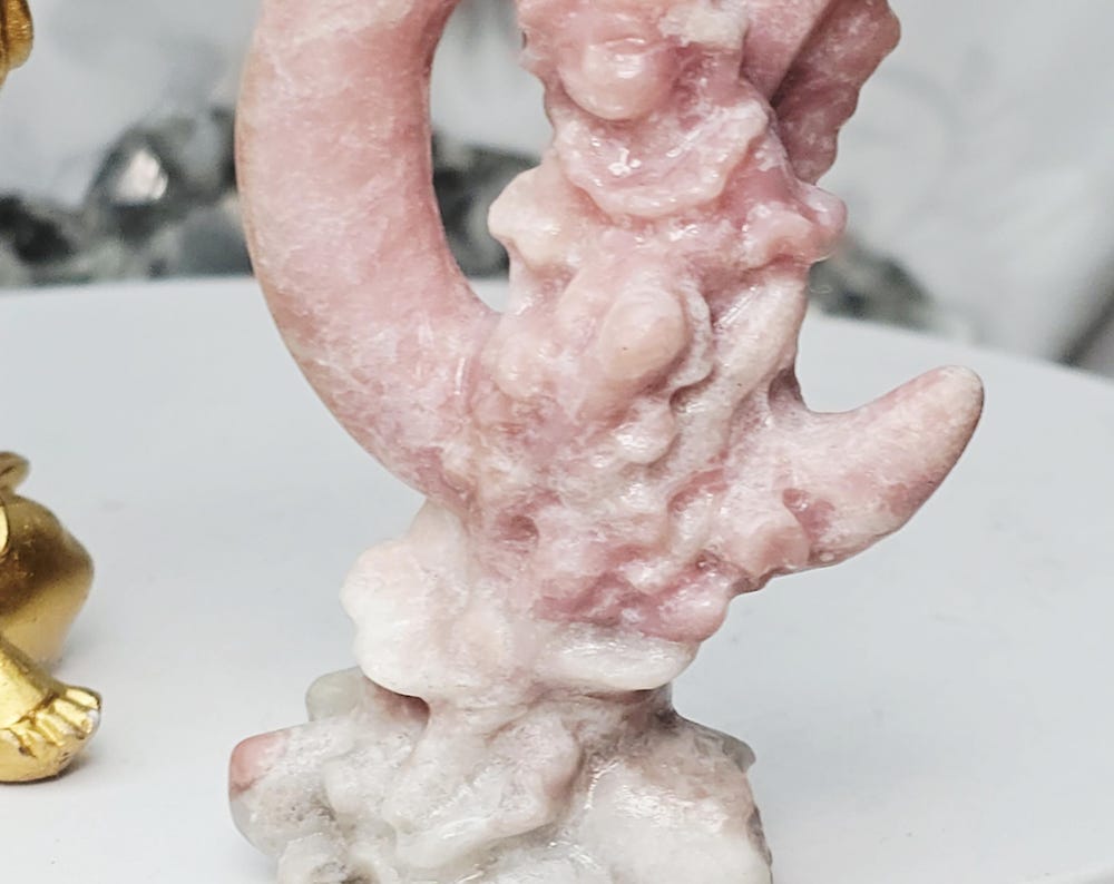 Pink Opal Fairy in a Moon