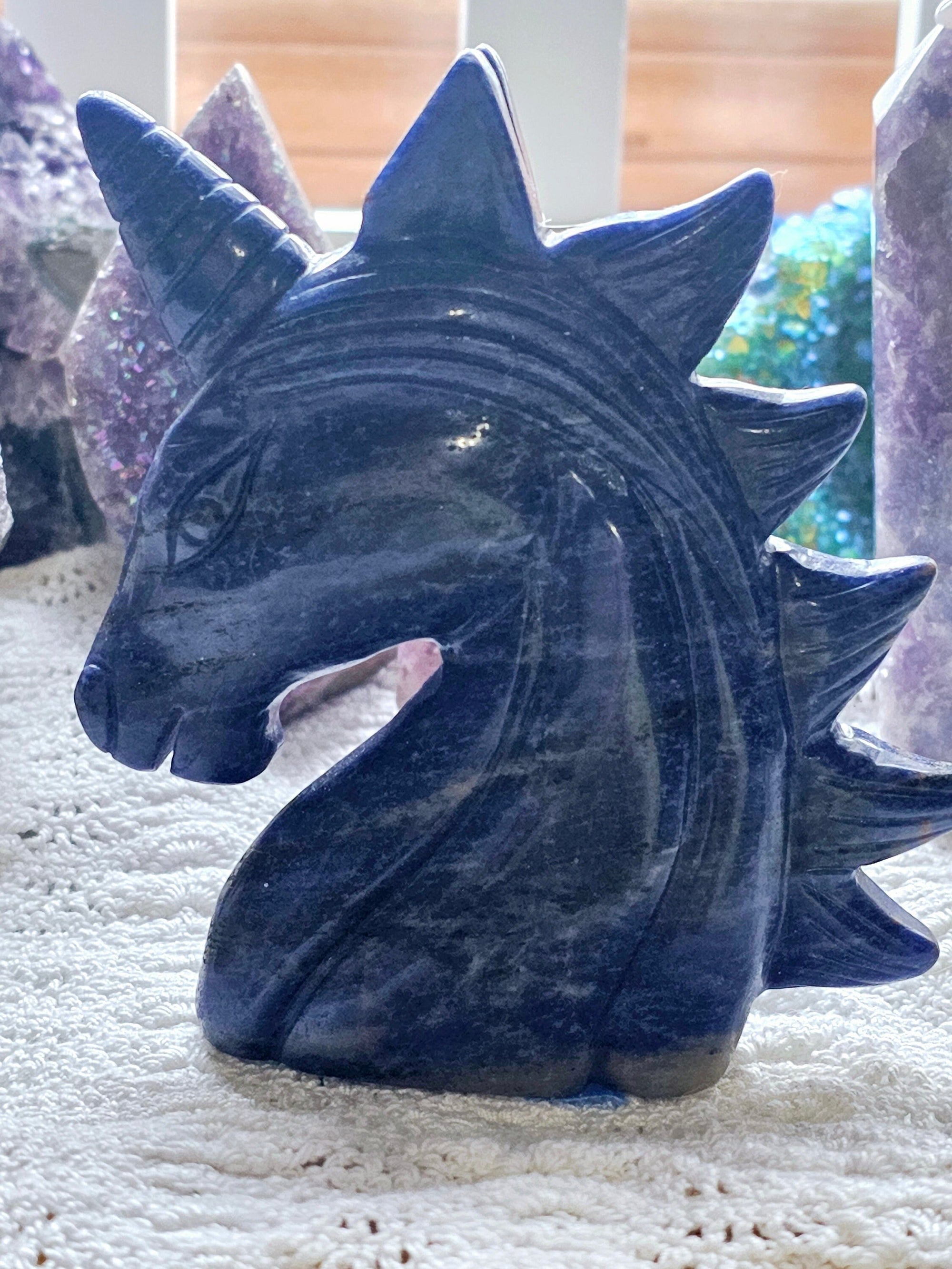 Sodalite Unicorn, Crystal Unicorn, Sodalite, Healing Stone, Crystal, Home Decor