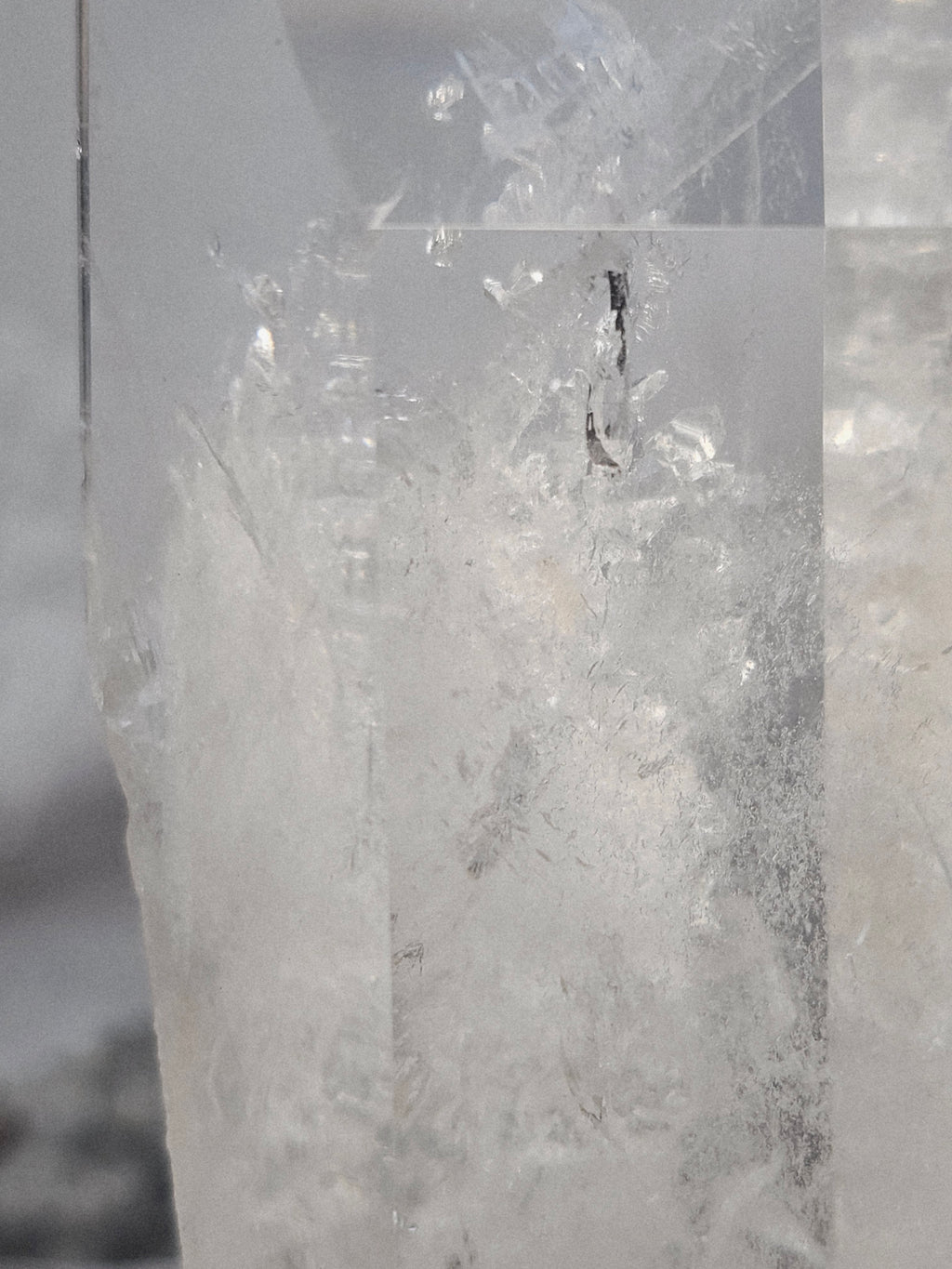 RARE LG  Lemurian Inner Child or Manifestation Quartz on a Stand , Columbia, Crystal Statement Piece