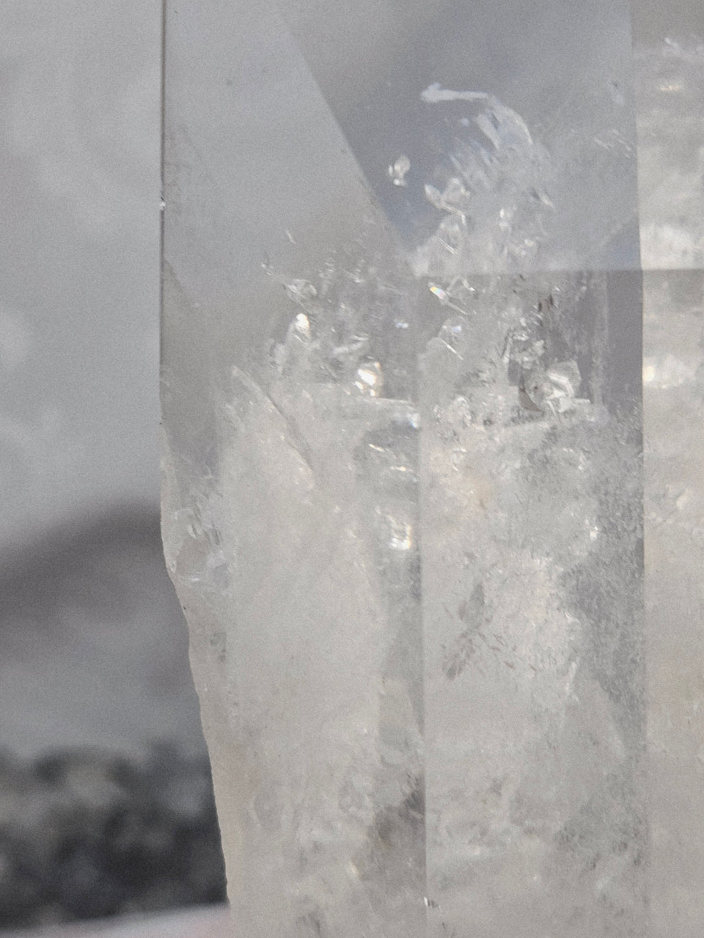 RARE LG  Lemurian Inner Child or Manifestation Quartz on a Stand , Columbia, Crystal Statement Piece