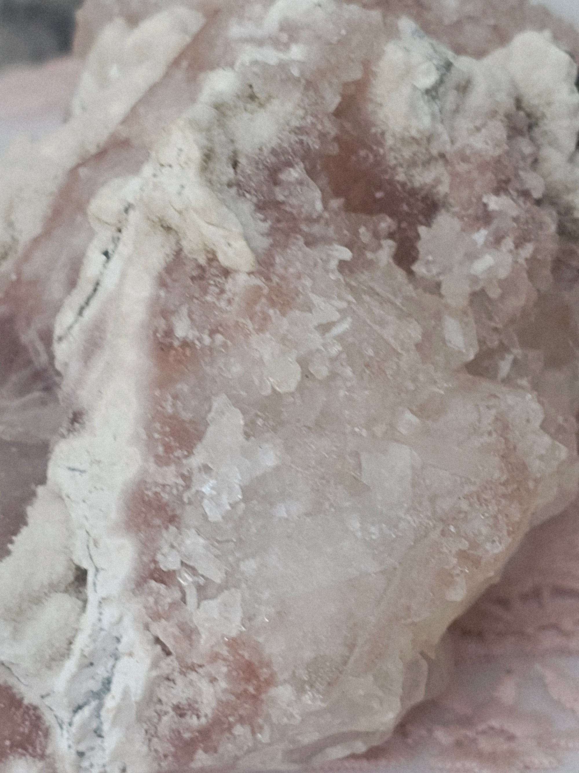 RARE Pink Sugar Apophyllite with Stillbite from India , Apophyllite, Crystal, Crystal