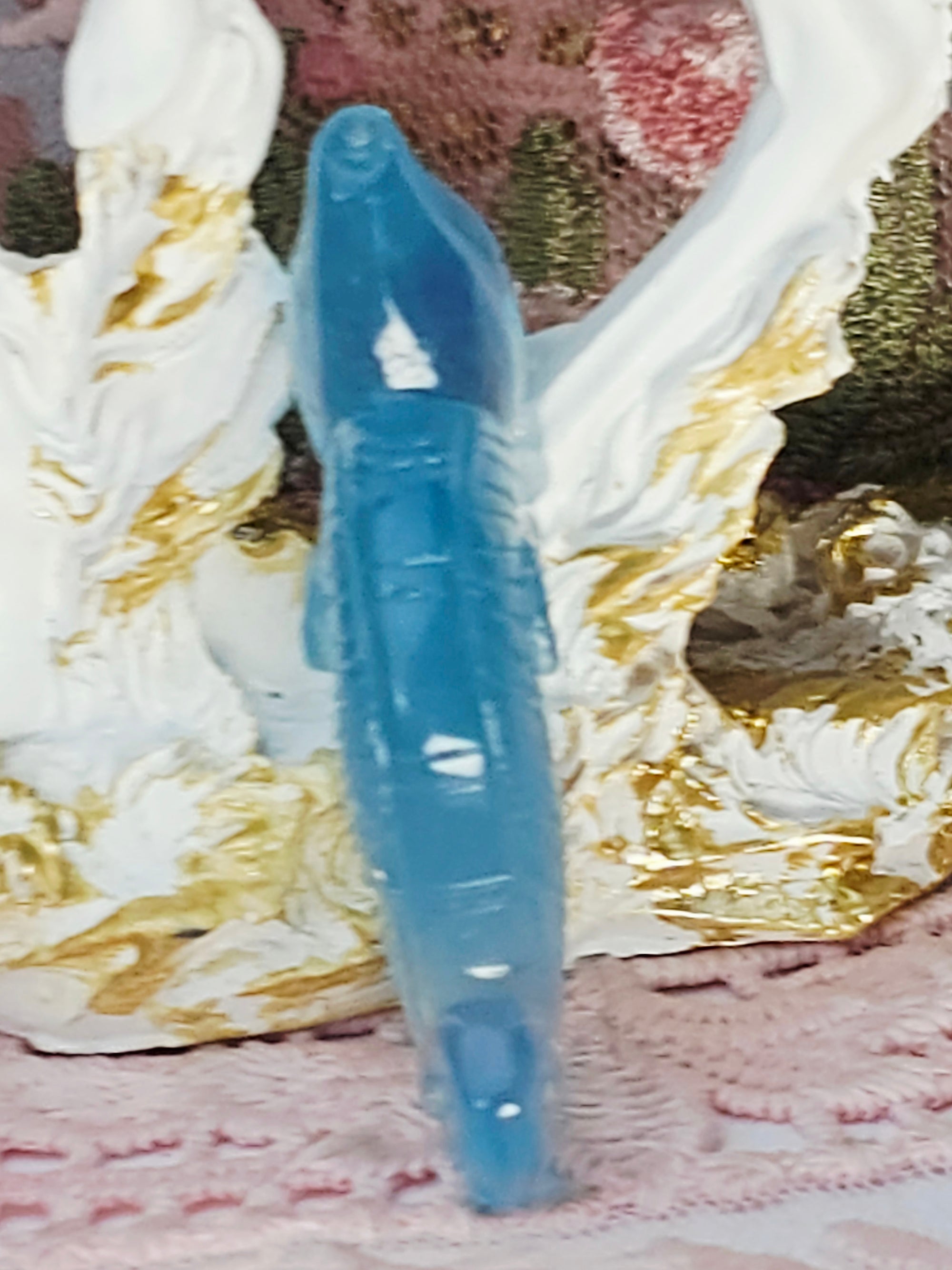 Aquamarine Seahorse, Aquamarine Crystal Carving, Aquamarine Carving, Mini Aquamarine Crystal, Aquamarine Pocket Stone, Carved Aquamarine