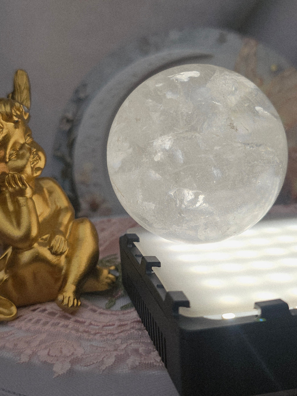 Clear Quartz Sphere, Crystal Ball, Crystals, Gift for Her