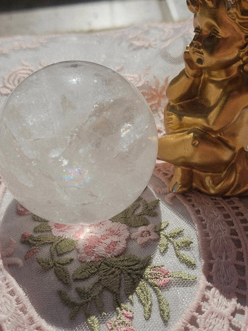 Clear Quartz Sphere, Crystal Ball, Crystals, Gift for Her