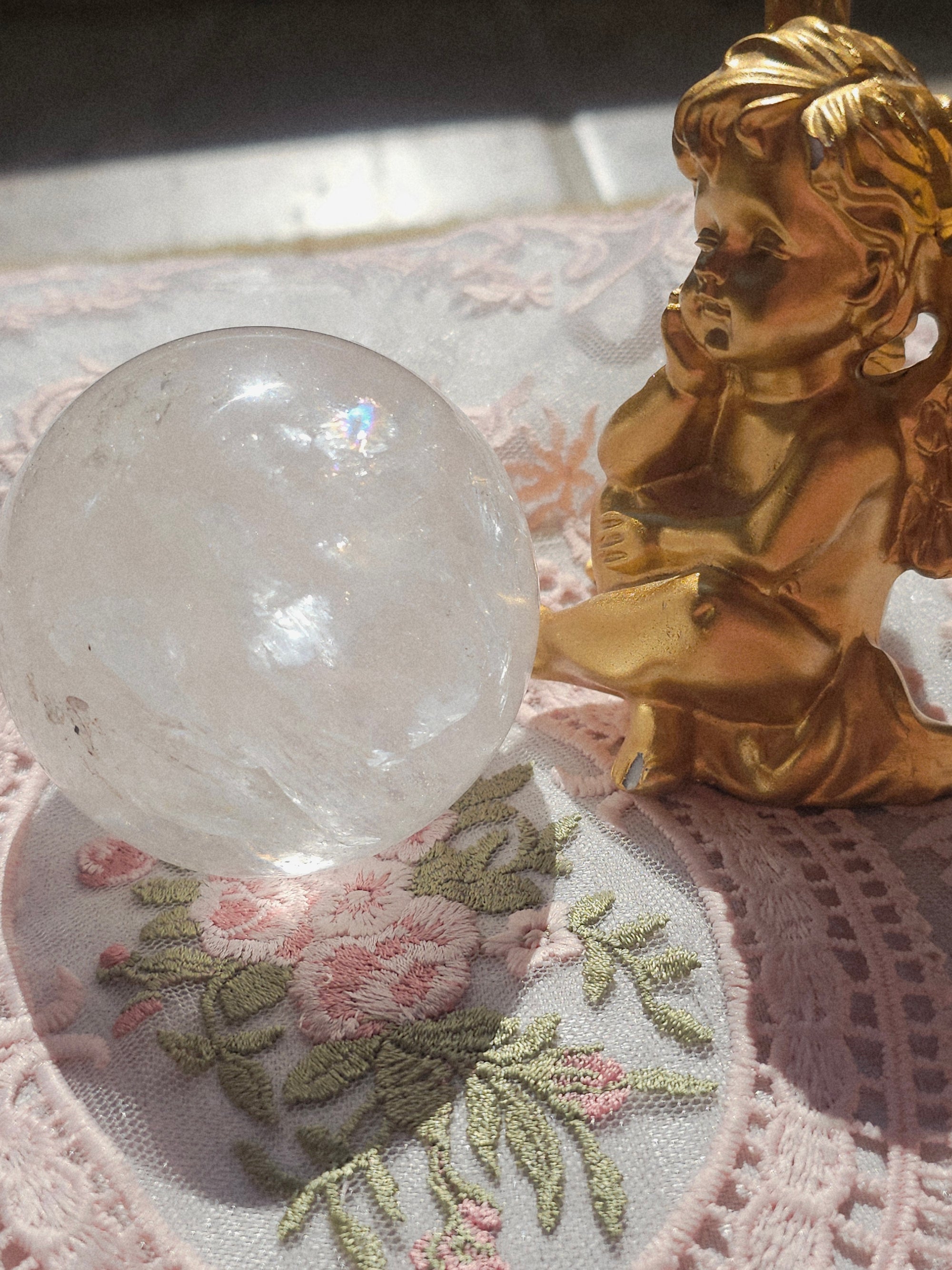 Clear Quartz Sphere, Crystal Ball, Crystals, Gift for Her