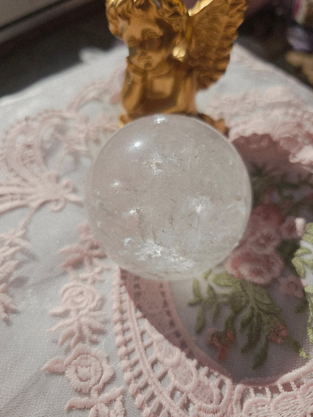 Clear Quartz Sphere, Crystal Ball, Crystals, Gift for Her