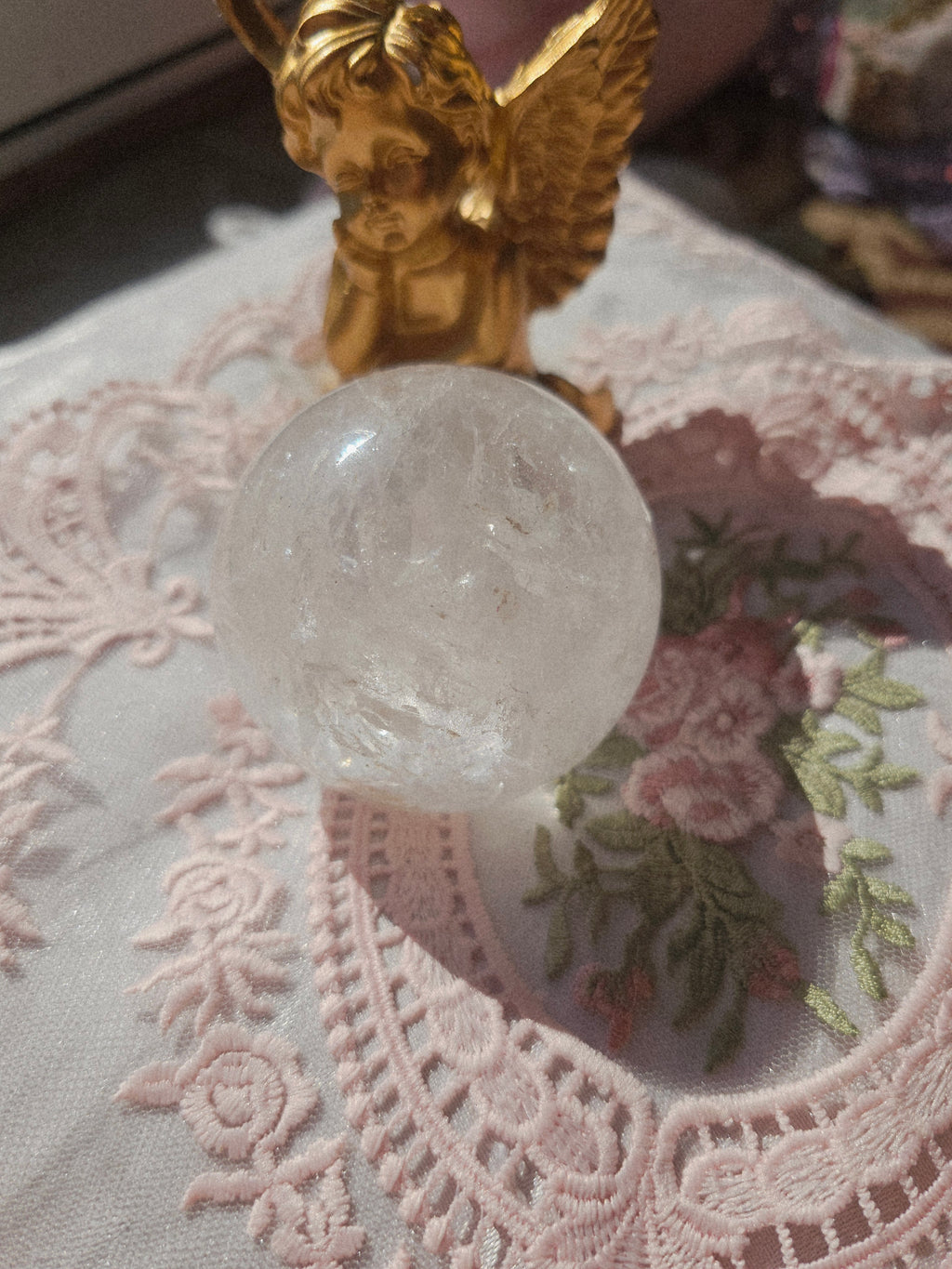 Clear Quartz Sphere, Crystal Ball, Crystals, Gift for Her