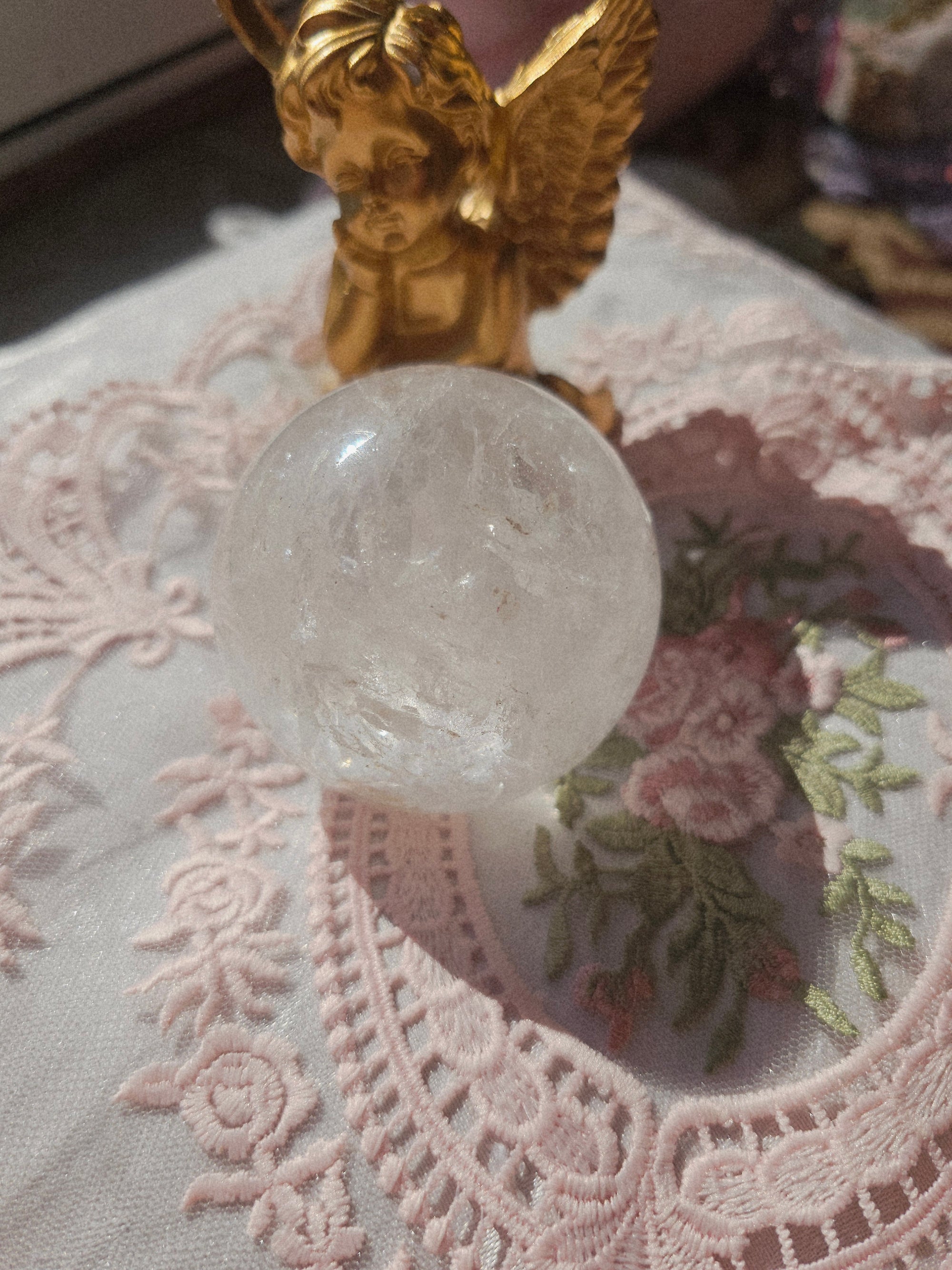 Clear Quartz Sphere, Crystal Ball, Crystals, Gift for Her