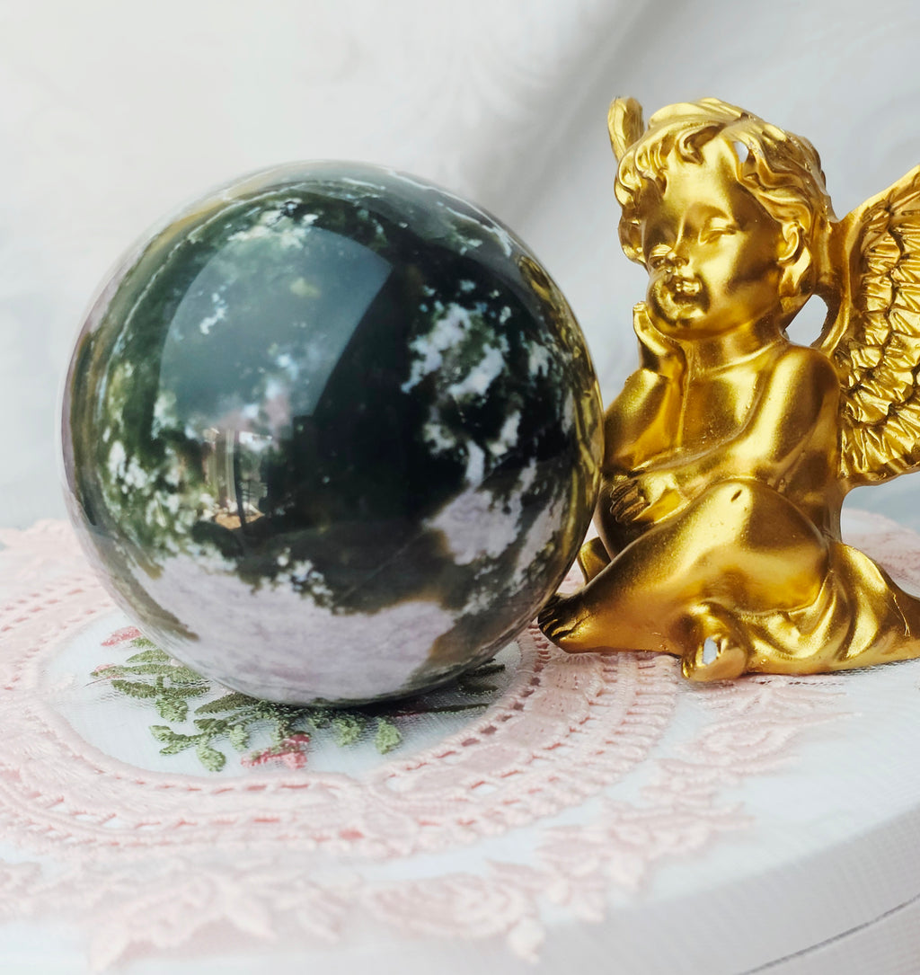 Rare Colorful Druzy Ocean Jasper Sphere, Ocean Jasper, Crystal Sphere