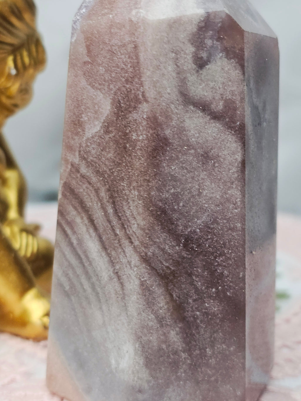 Pink Amethyst Tower, Druzy Tower, Crystal Tower ,Gift