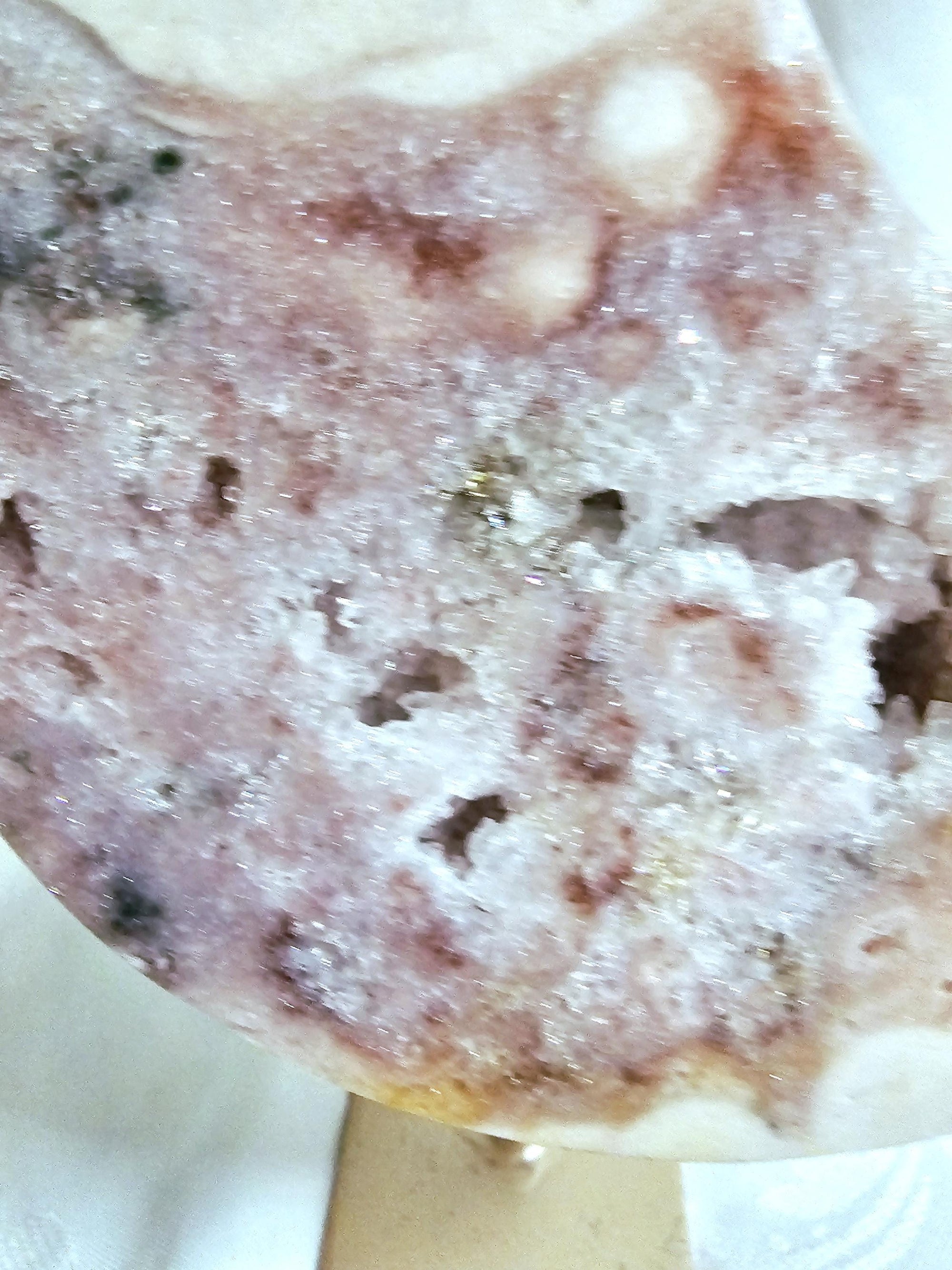 Pink Amethyst Moon, Druzy Moon, Crystal Moon,Gift