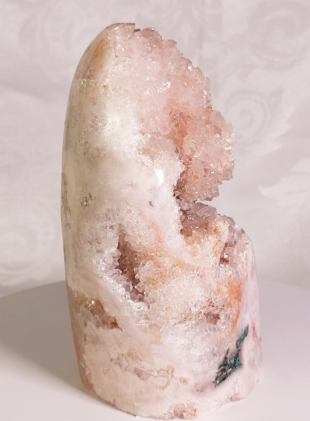 LG Pink Amethyst Freeform, Druzy Freeform , Crystal Art , Gift