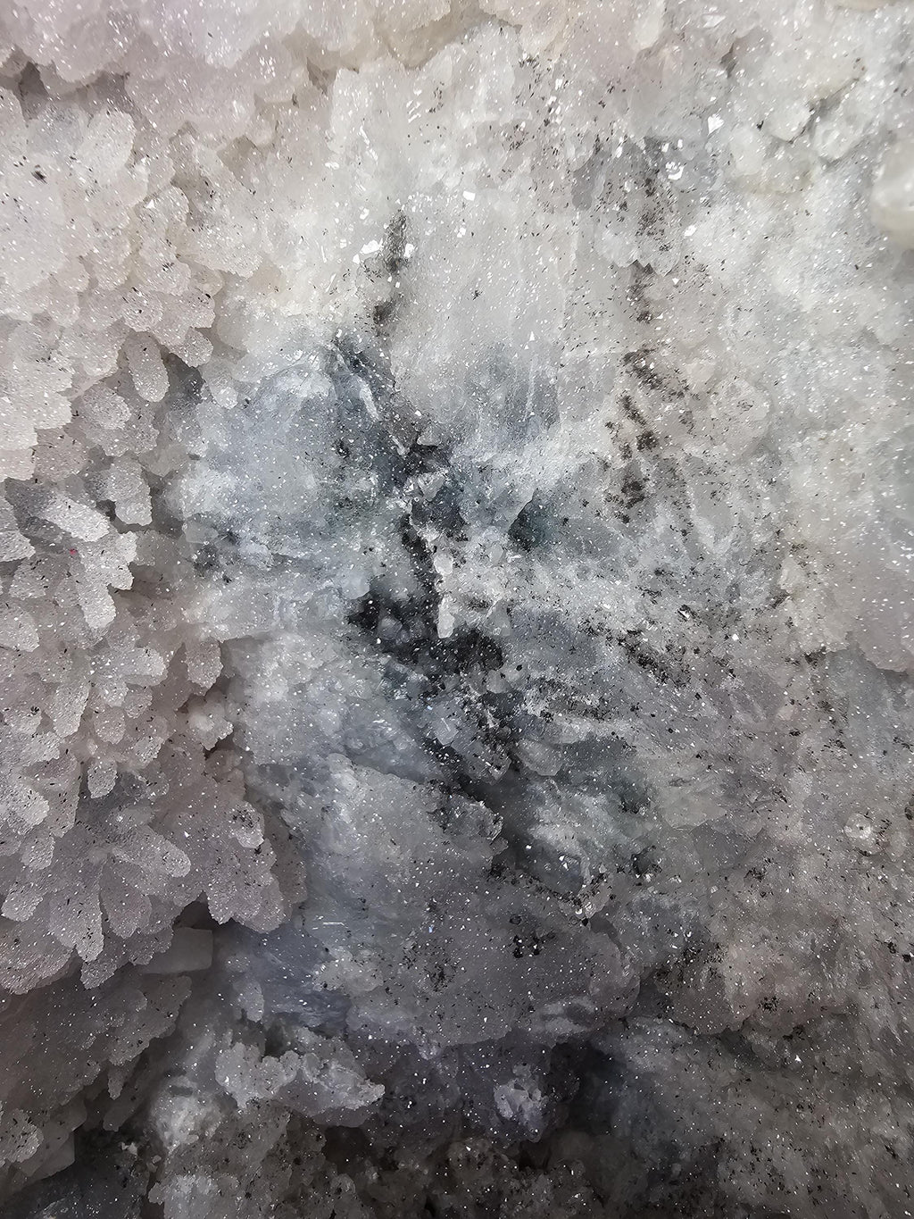 15lb Rare Amethyst Cathedral with Sugar, Calcite Cubes, Flowers