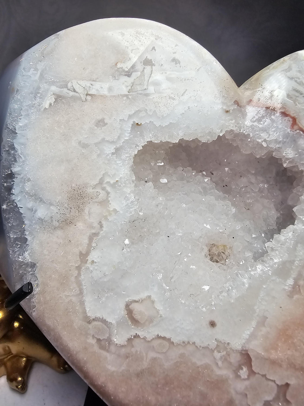 Brazilian Amethyst Druzy Heart, Pink Amethyst Druzy Hearts, Crystal Heart,Gift