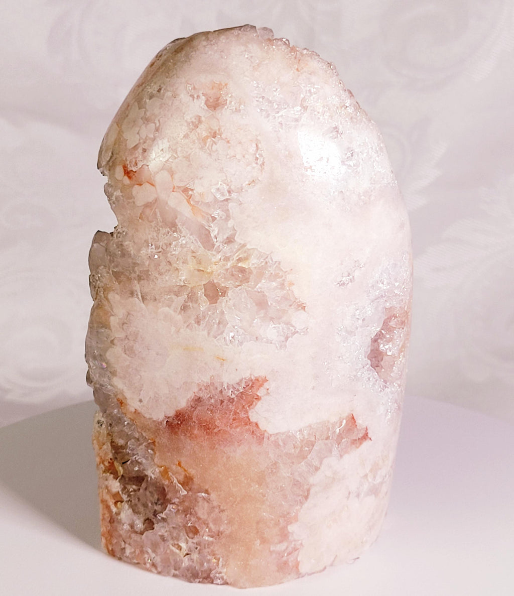 LG Pink Amethyst Freeform, Druzy Freeform , Crystal Art , Gift