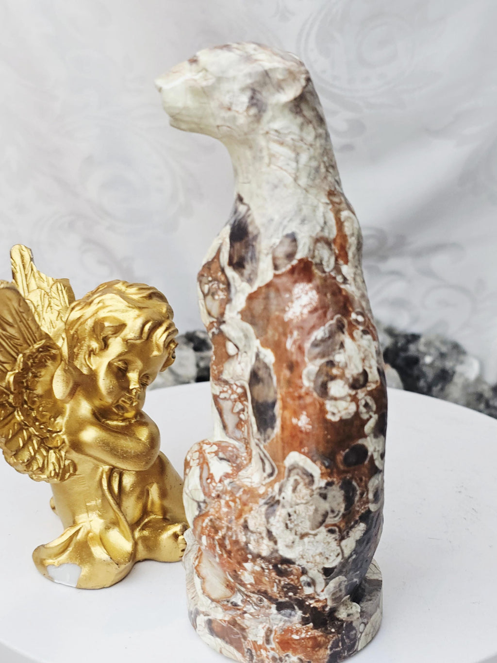 Leopard, Money Agate Leopard, Safari, Kitty,Cat, Metaphysical Crystals, Meditation Gemstones,