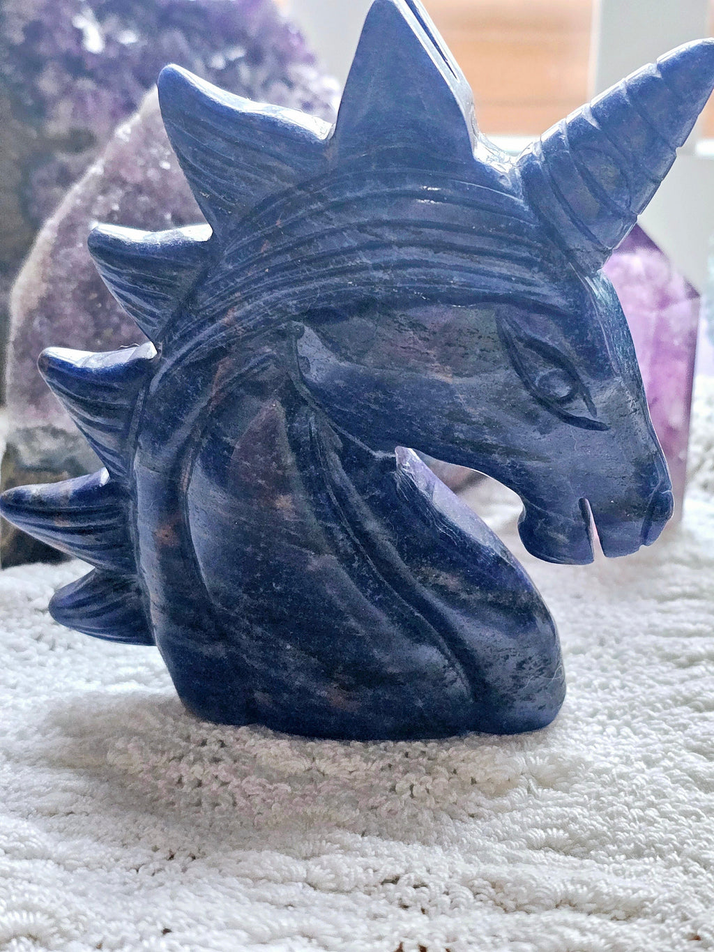 Sodalite Unicorn, Crystal Unicorn, Sodalite, Healing Stone, Crystal, Home Decor