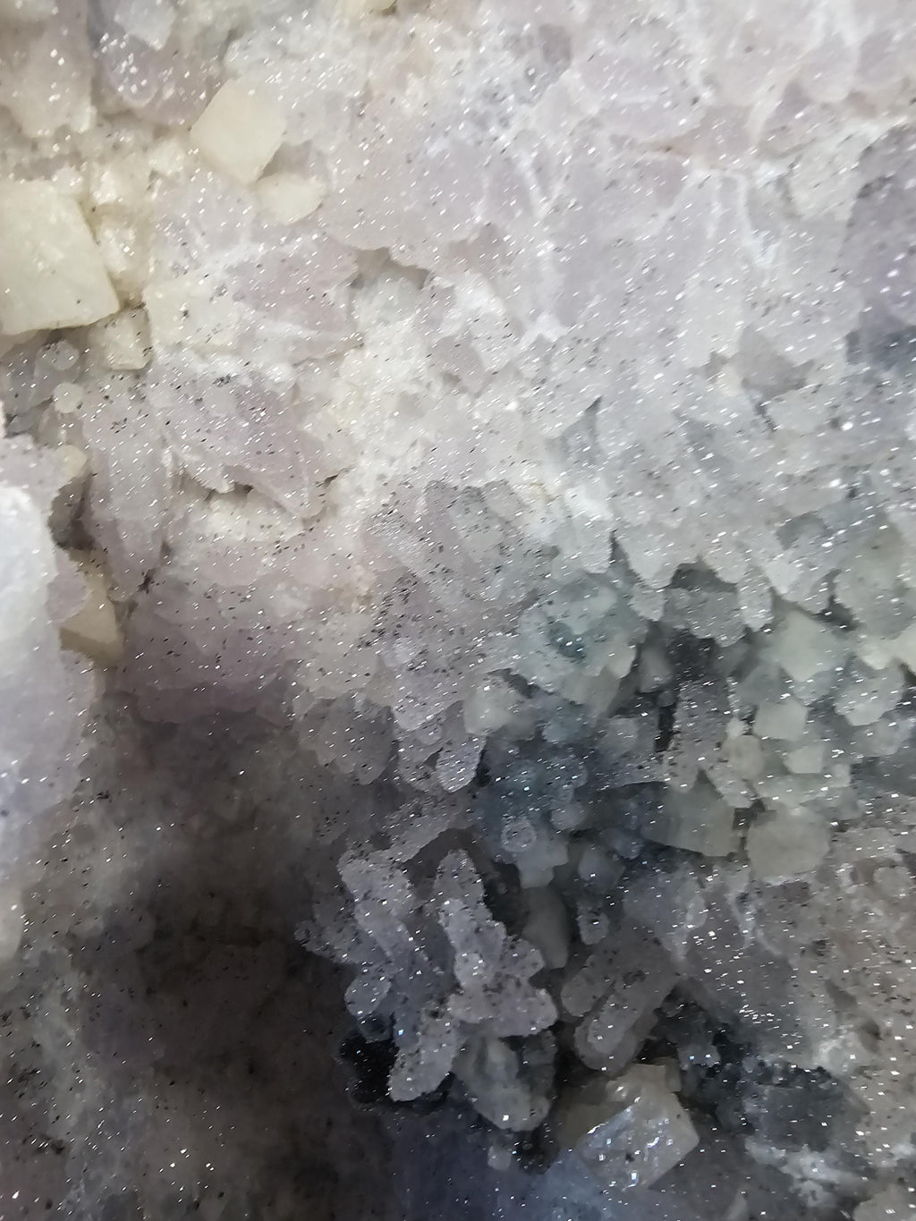 18.8lb Rare Amethyst Cathedral with Sugar, Calcite Cubes, Flowers