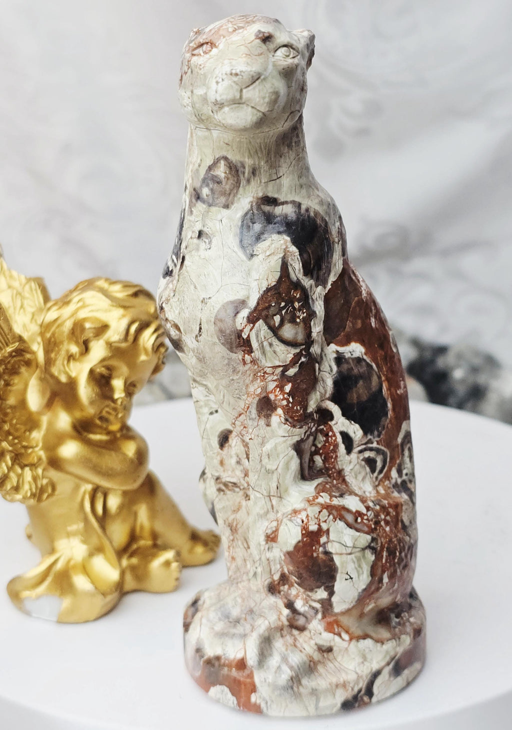 Leopard, Money Agate Leopard, Safari, Kitty,Cat, Metaphysical Crystals, Meditation Gemstones,