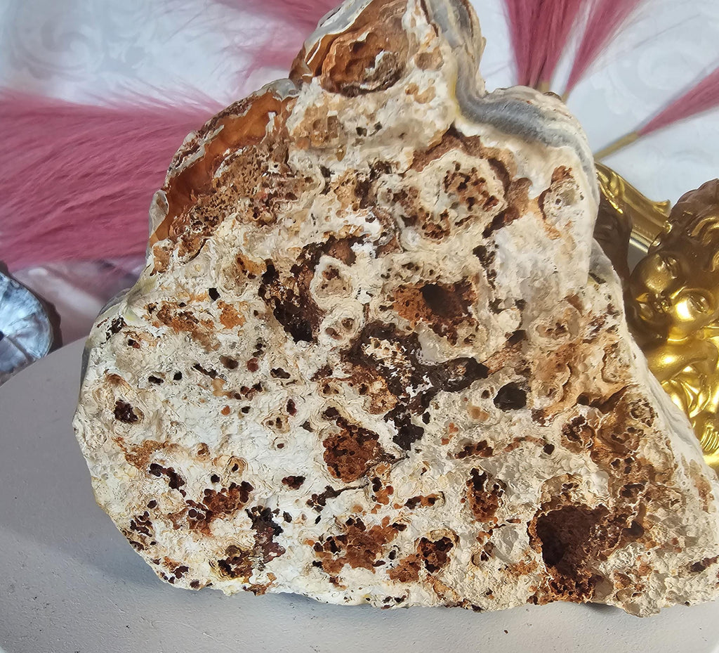 Lg Hedgehog Crystal, Druzy Agate, Gift for Her