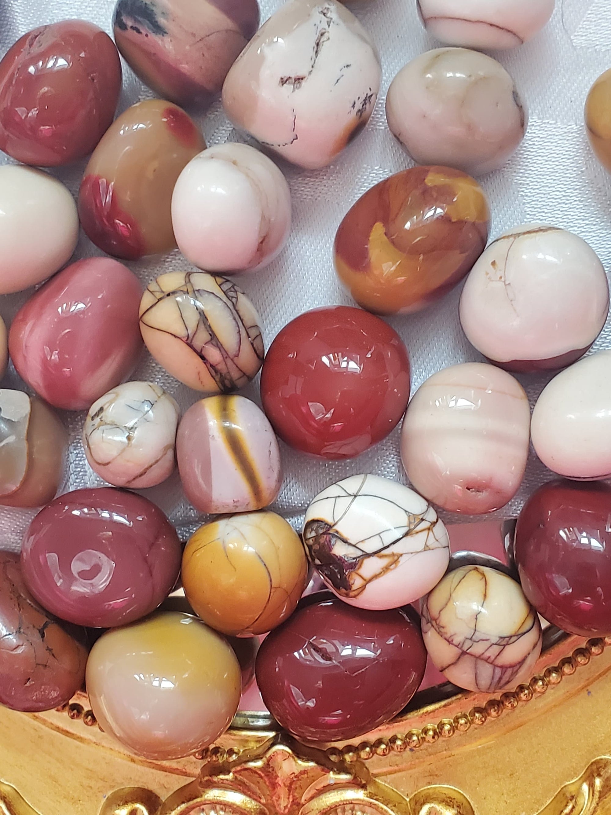 Mookaite Tumbled Stones, Mookaite Jasper,  Australia Mookaite, Chakra Stones, Healing Stone, Chakra,tumble,Gift Bag,