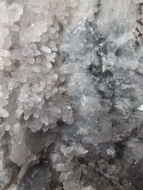 15lb Rare Amethyst Cathedral with Sugar, Calcite Cubes, Flowers