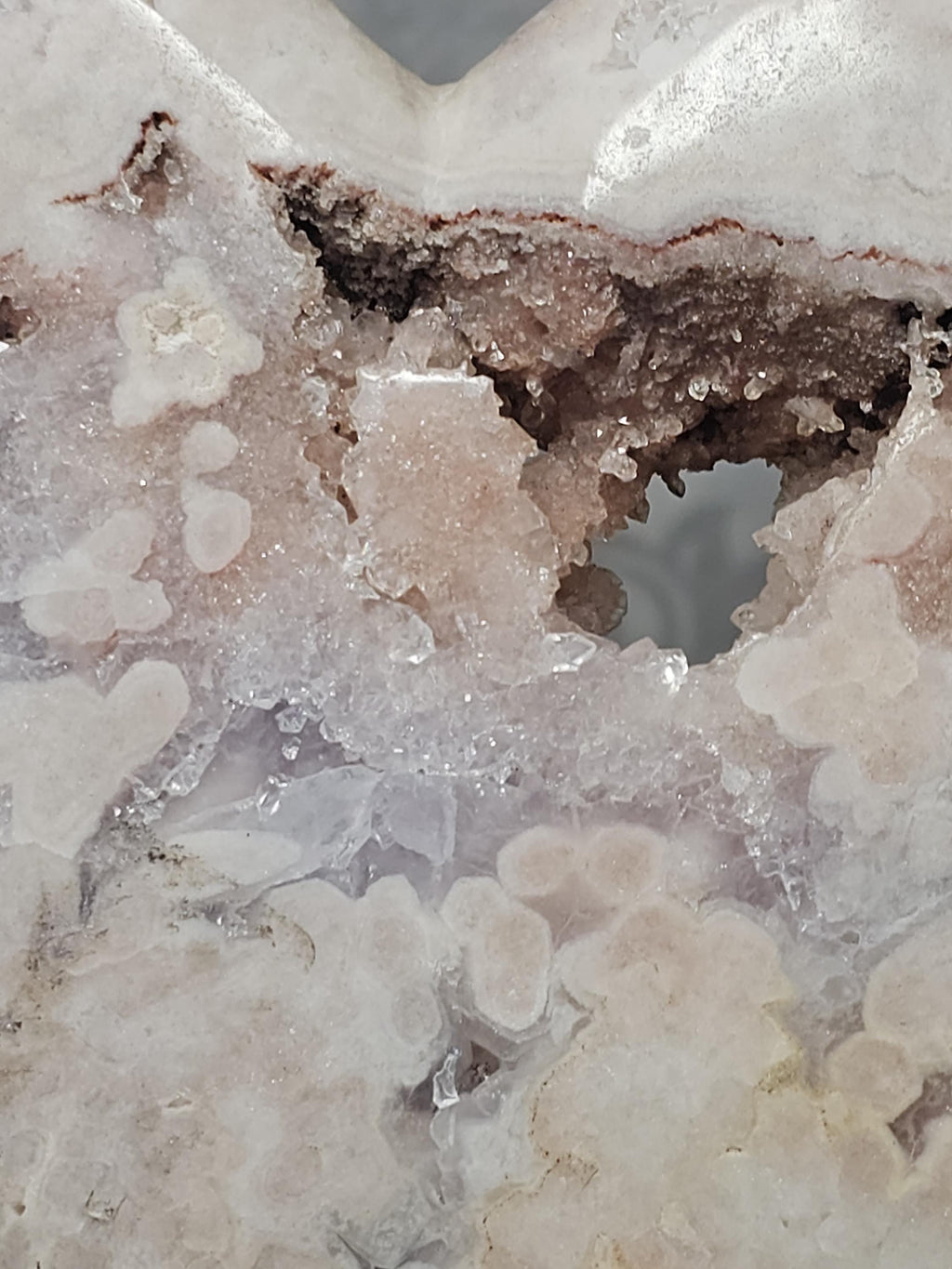 Brazilian Amethyst Druzy Heart, Pink Amethyst Druzy Hearts, Crystal Heart,Gift