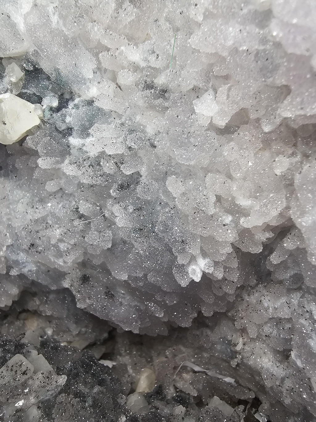 18.8lb Rare Amethyst Cathedral with Sugar, Calcite Cubes, Flowers